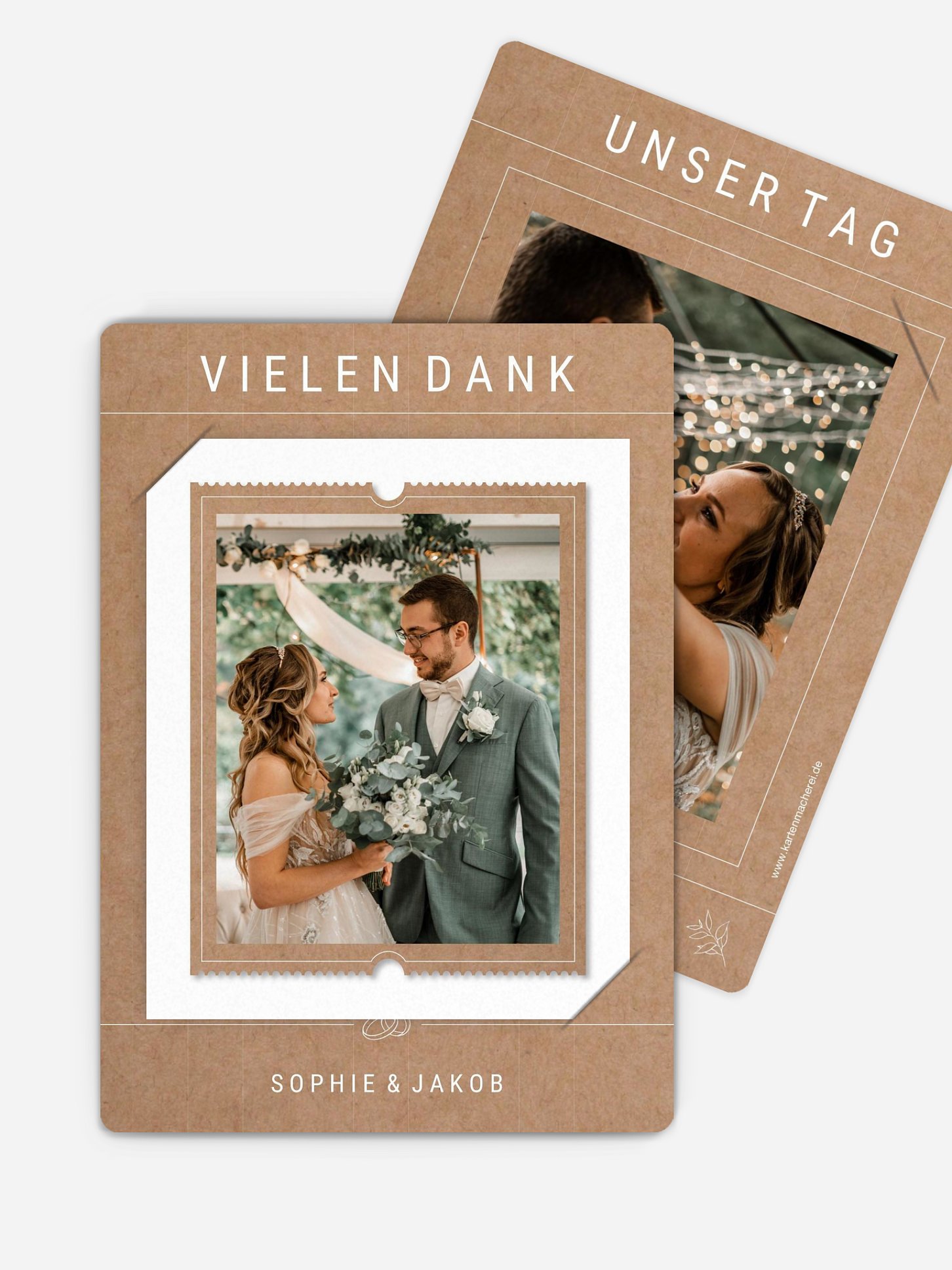 Dankeskarte Hochzeit Glücksreise