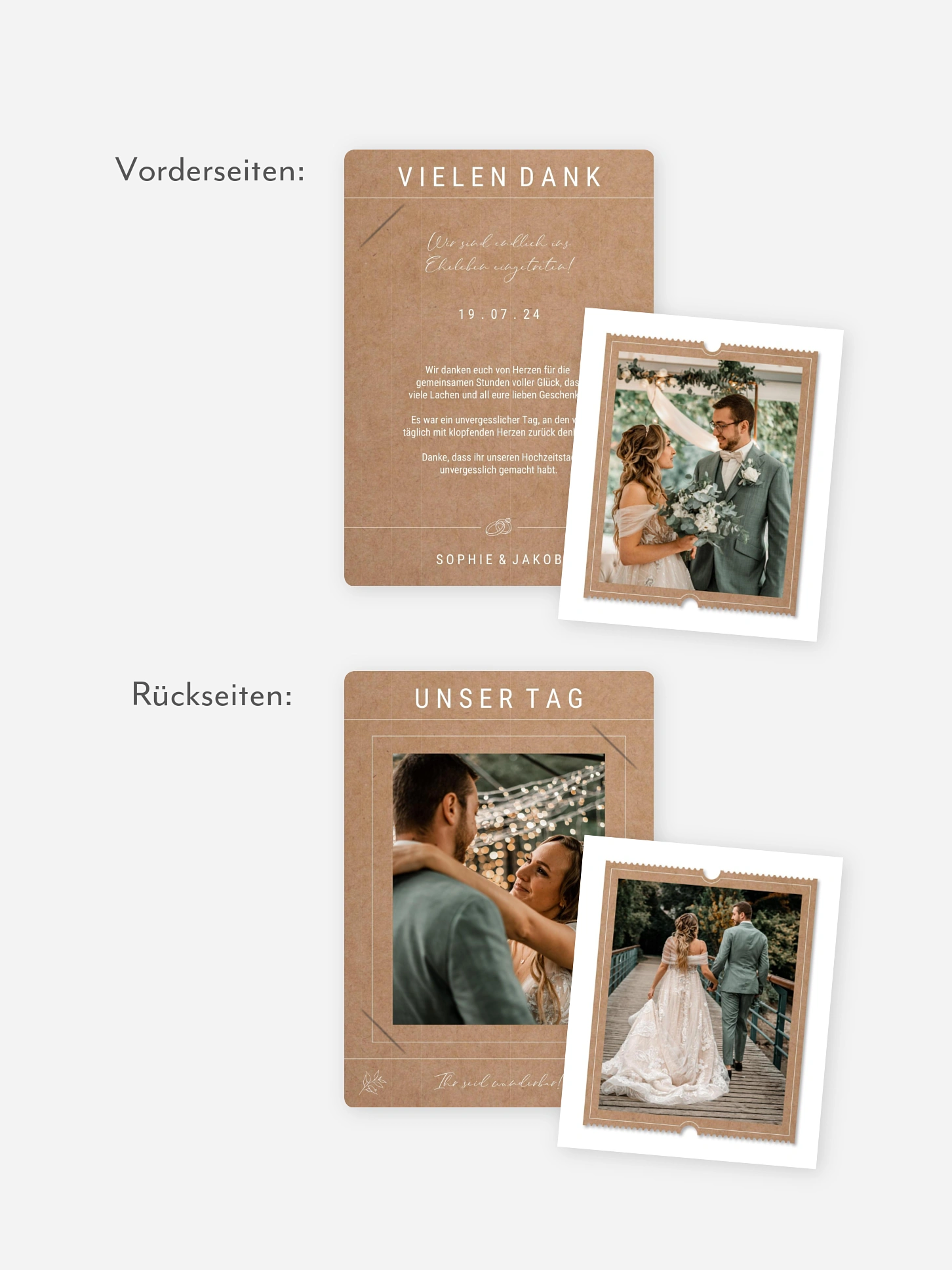 Dankeskarte Hochzeit Glücksreise