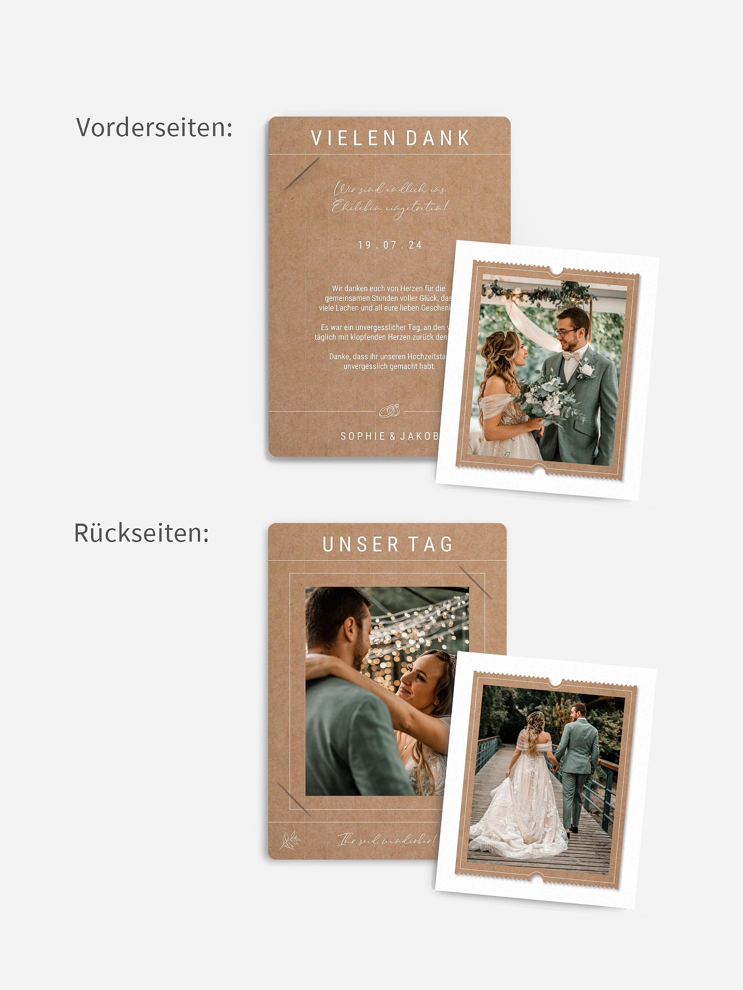 Dankeskarte Hochzeit Glücksreise