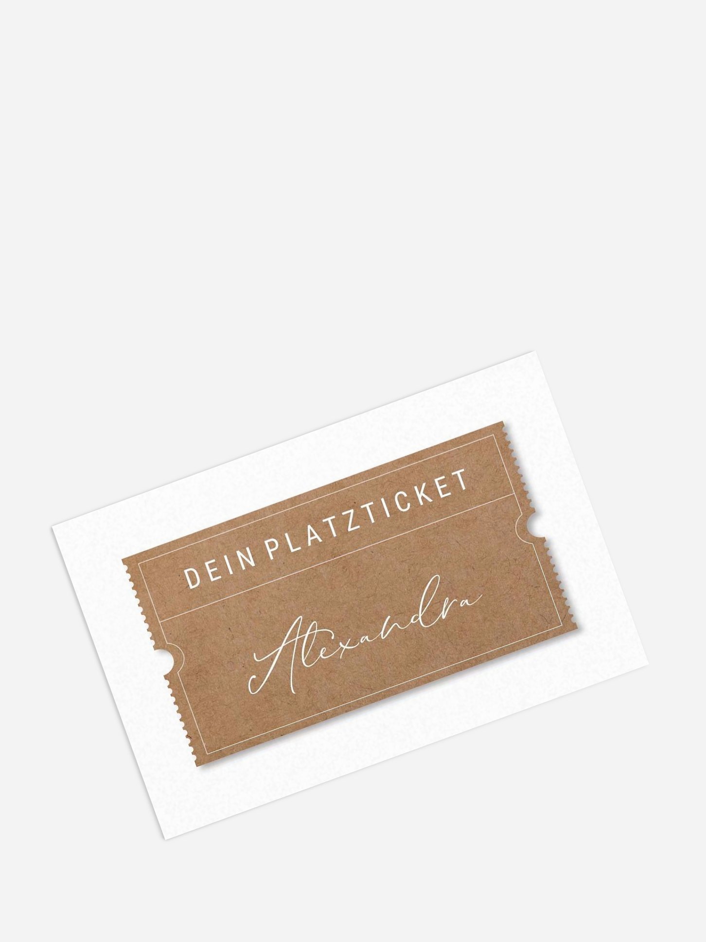 Tischkarte Hochzeit Glücksreise