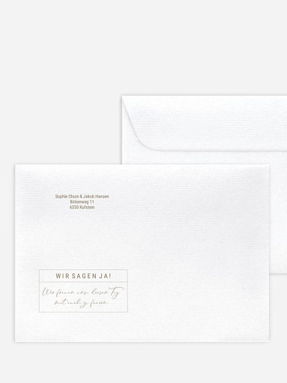 Briefumschlag mit Motiv Glücksreise