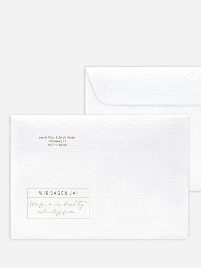 Briefumschlag mit Motiv Glücksreise