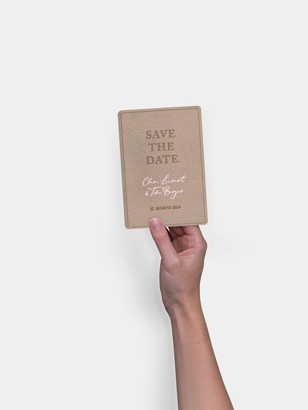 Save-the-Date Karte Unsere Reise