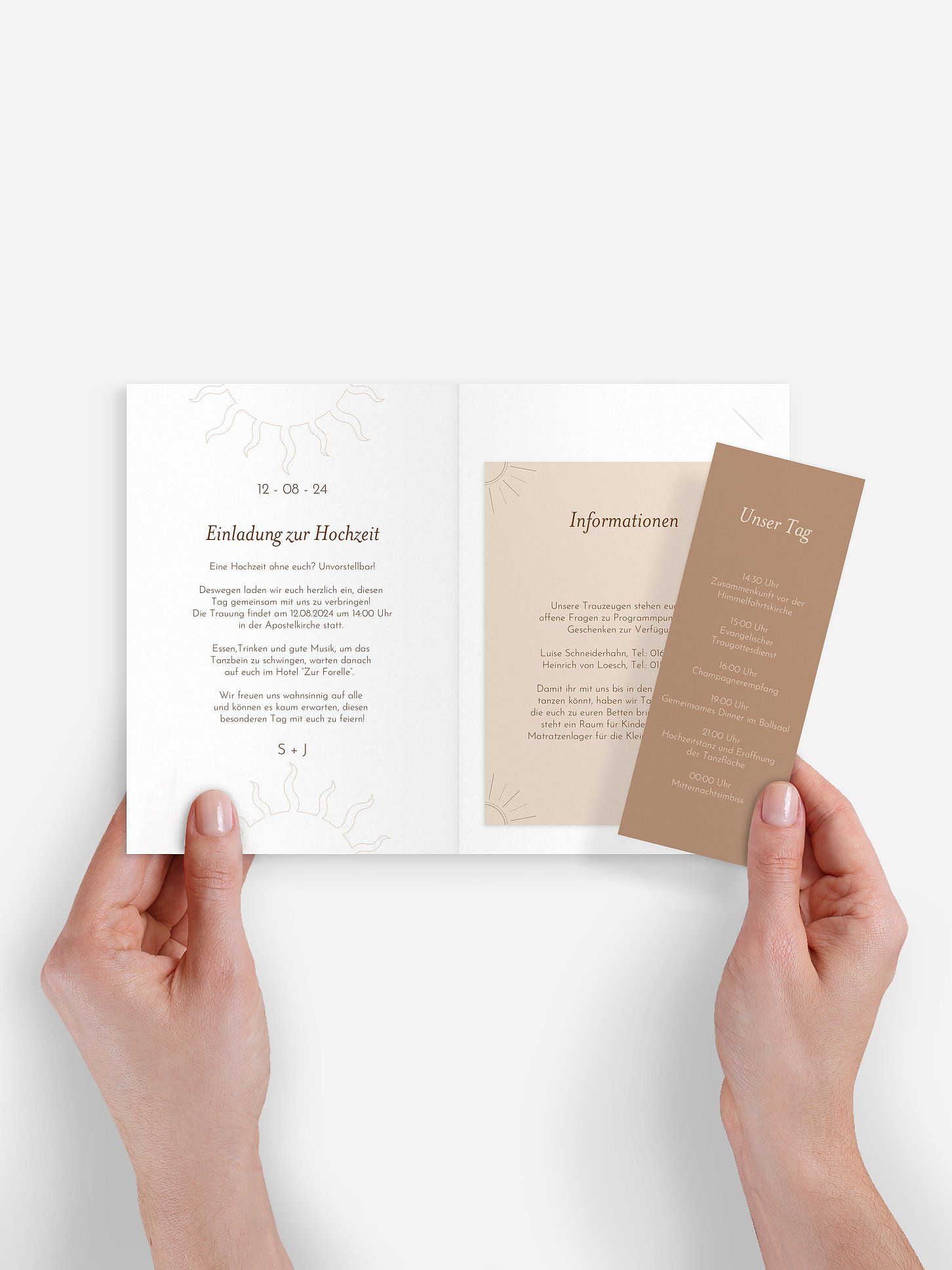 Hochzeitseinladung Boho Sunshine