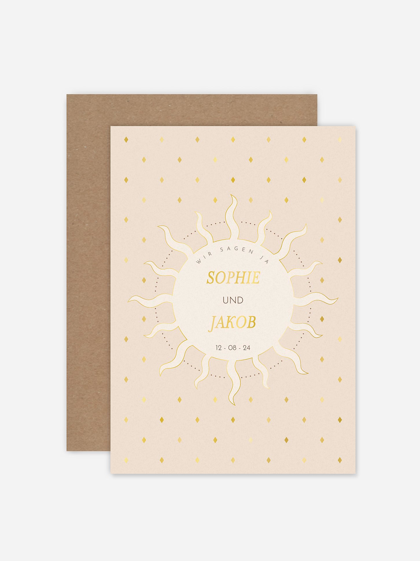 Hochzeitseinladung Boho Sunshine