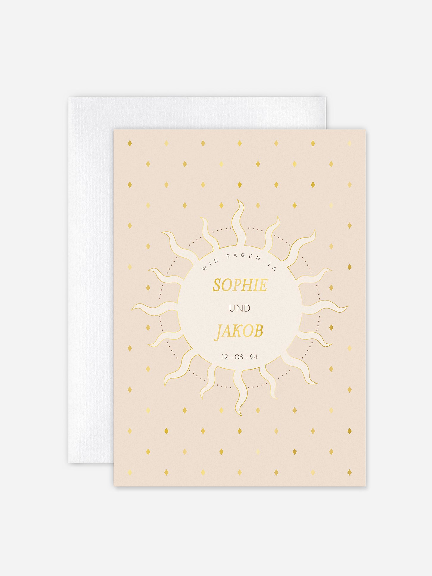 Hochzeitseinladung Boho Sunshine