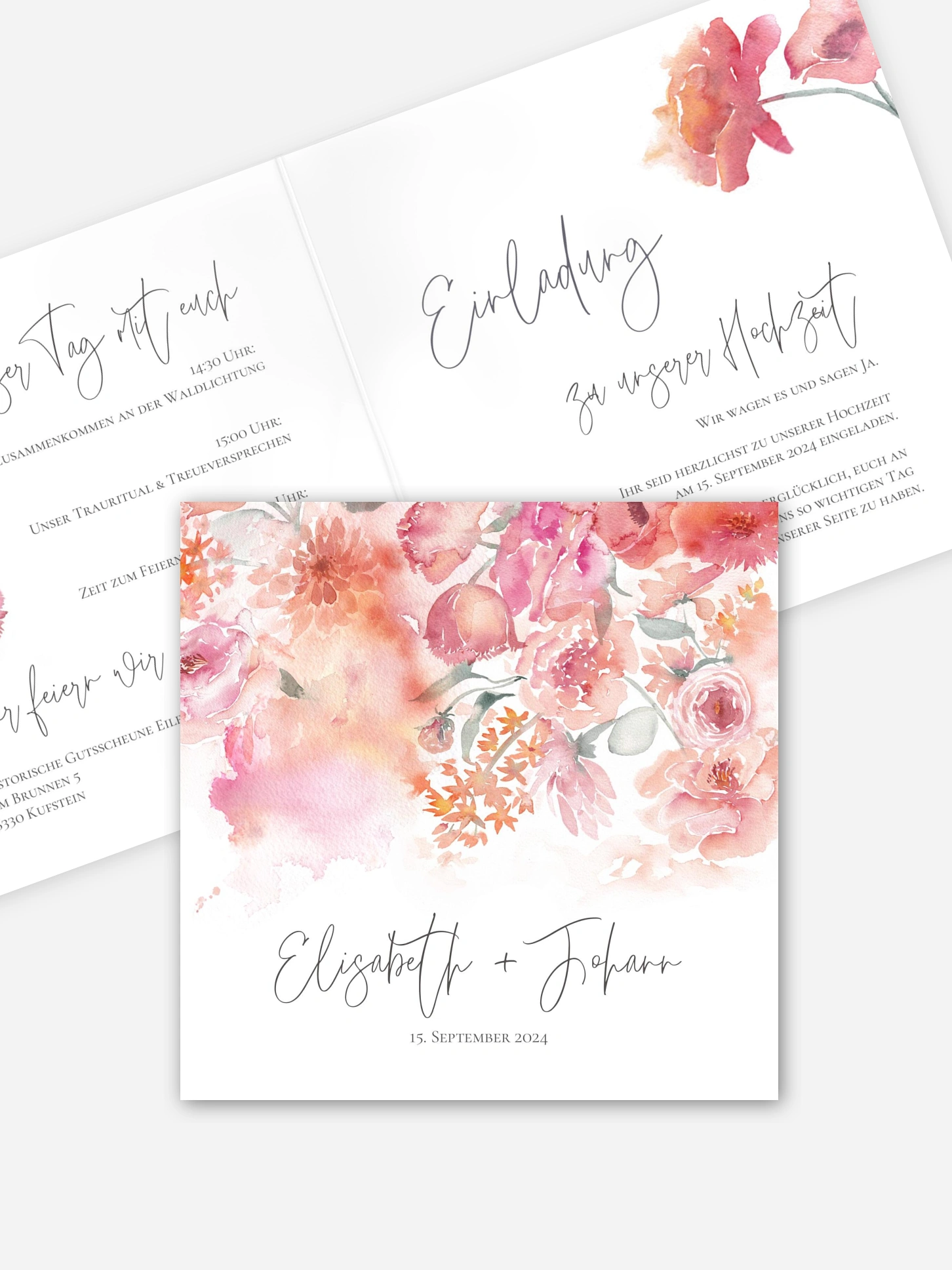 Hochzeitseinladung Blooming Love
