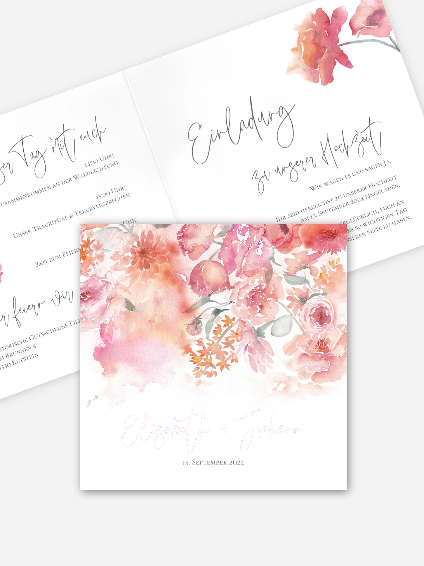 Hochzeitseinladung Blooming Love