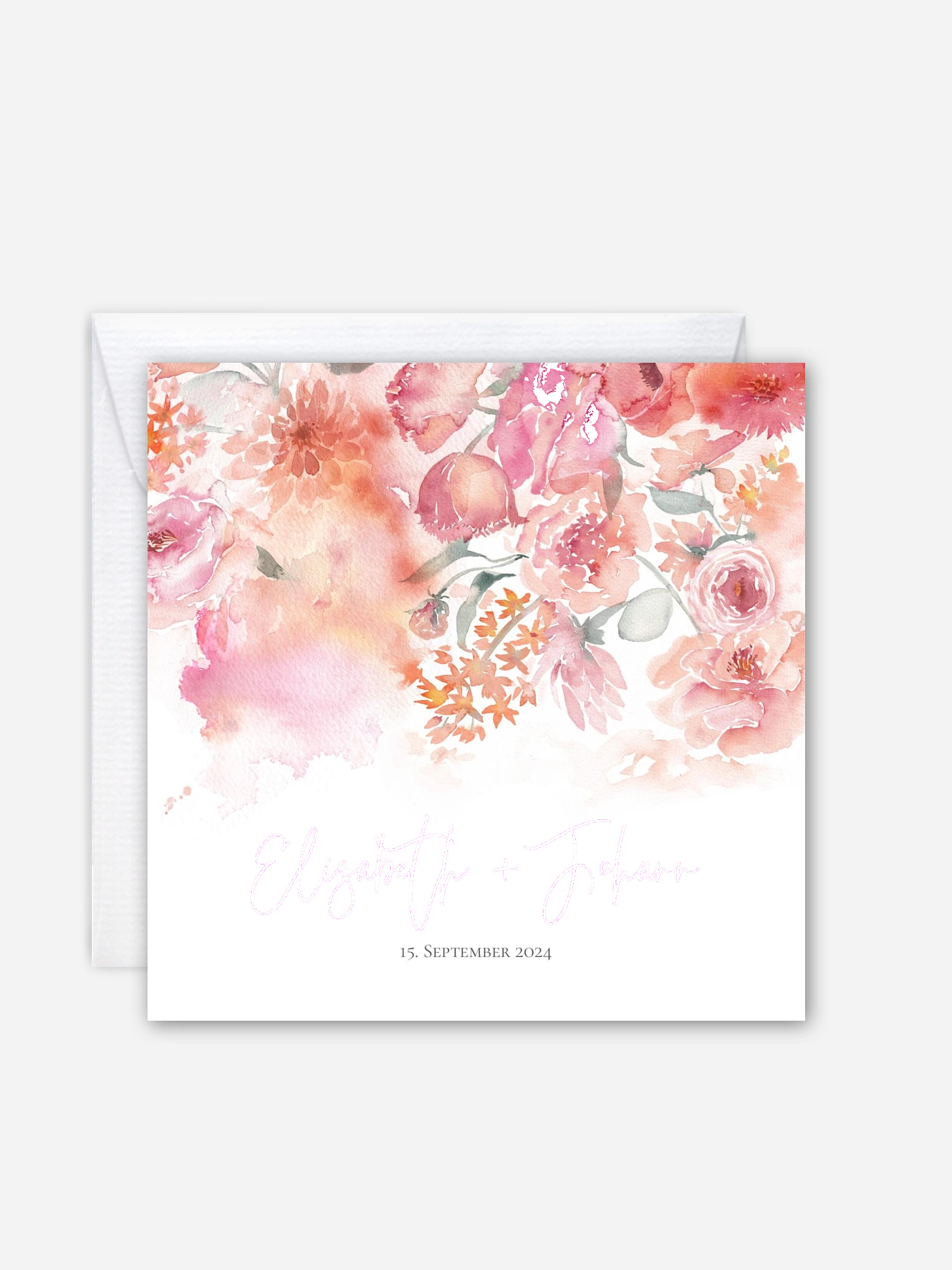 Hochzeitseinladung Blooming Love