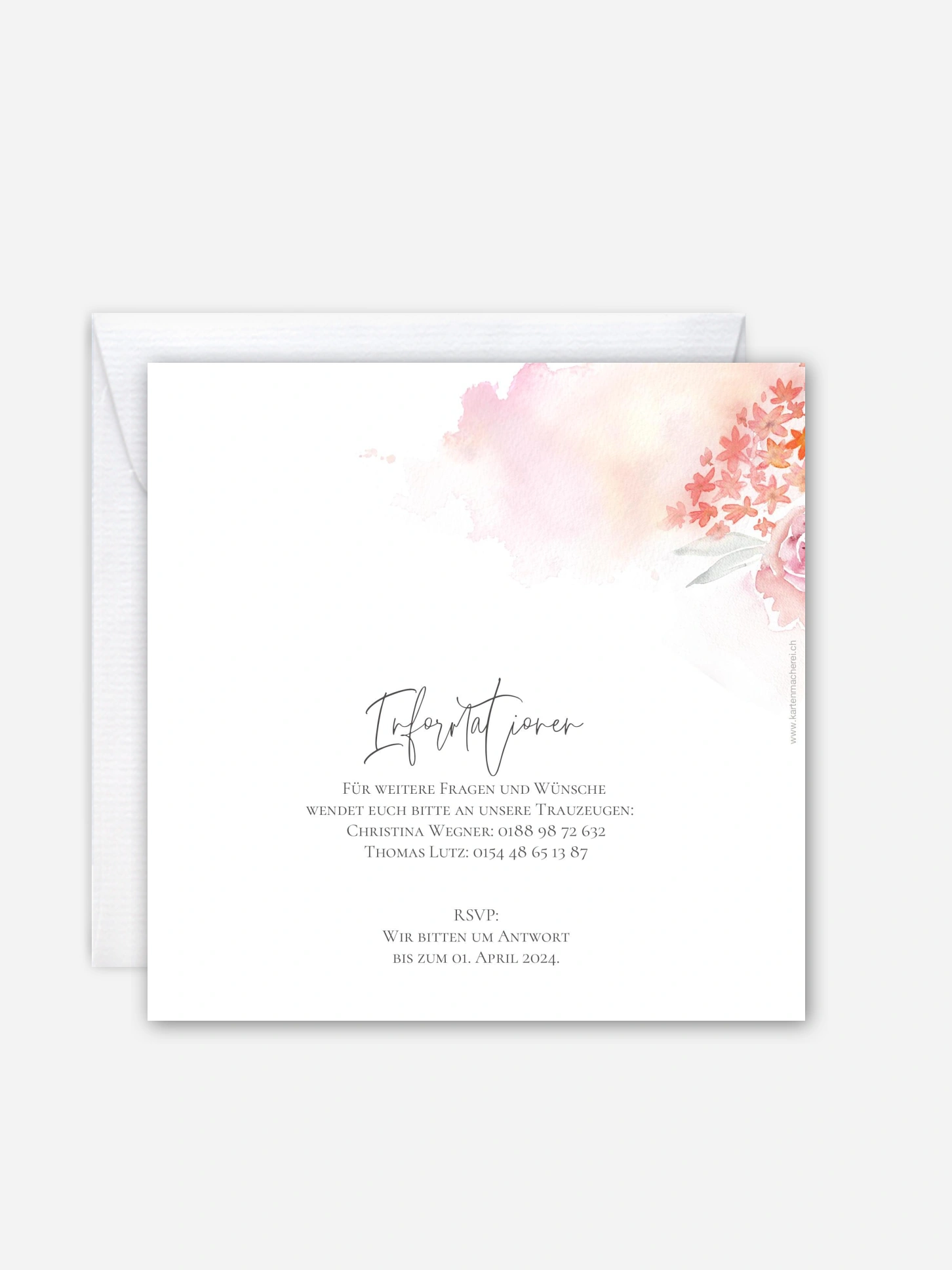 Hochzeitseinladung Blooming Love