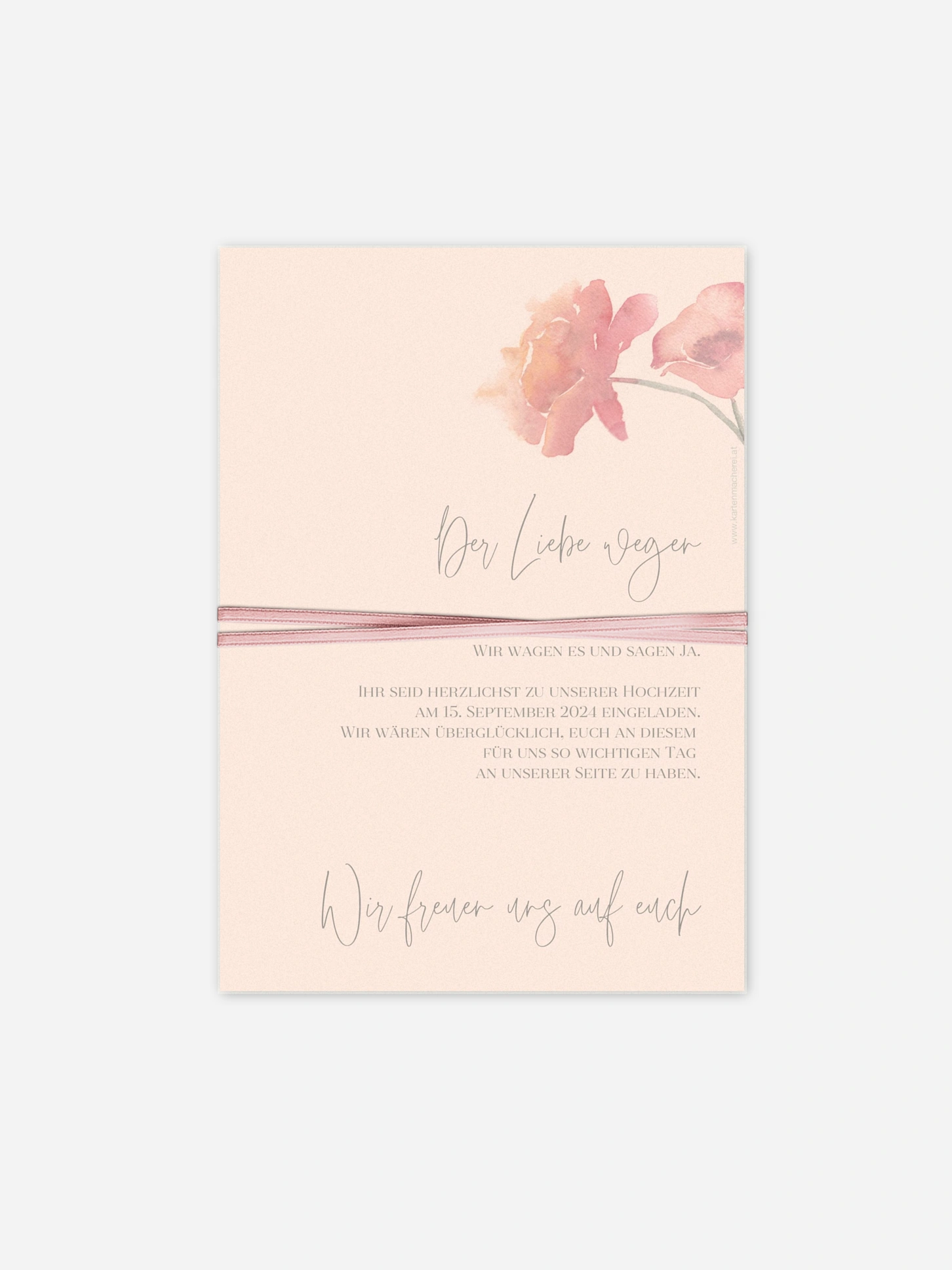 Hochzeitseinladung Blooming Love