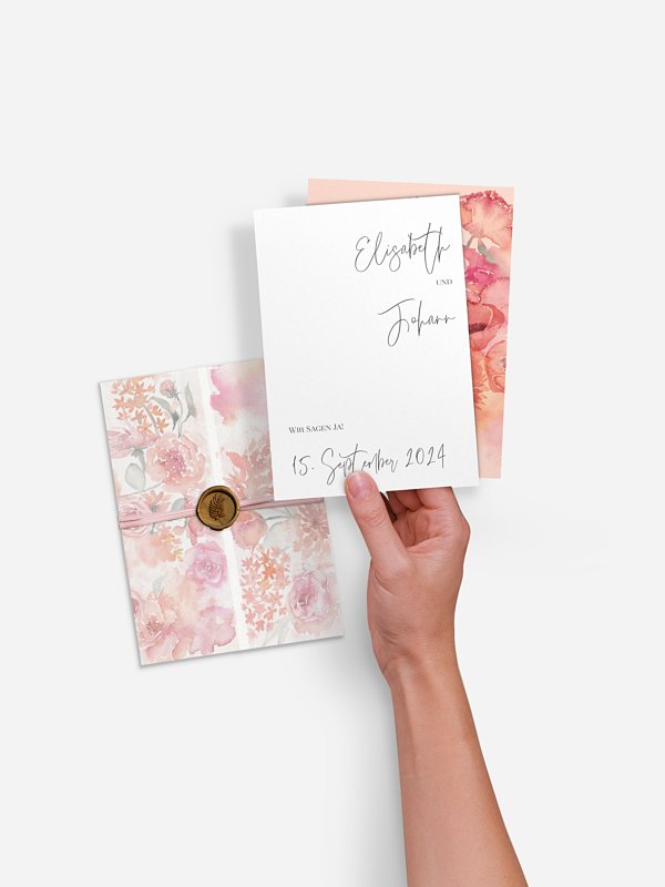 Hochzeitseinladung Blooming Love
