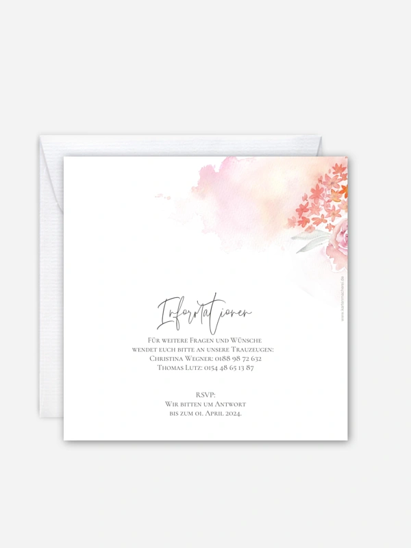 Hochzeitseinladung Blooming Love