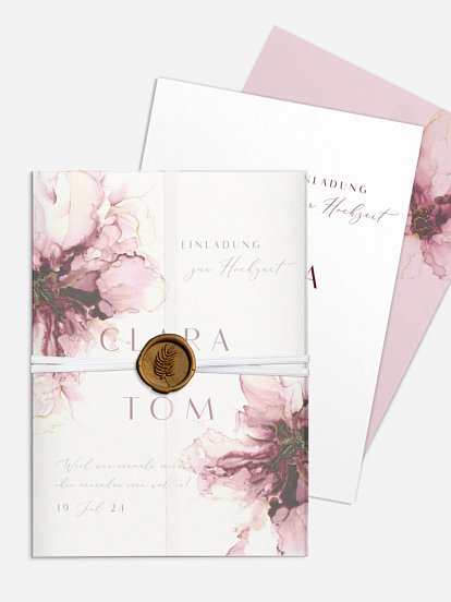 Hochzeitseinladung Marble Art
