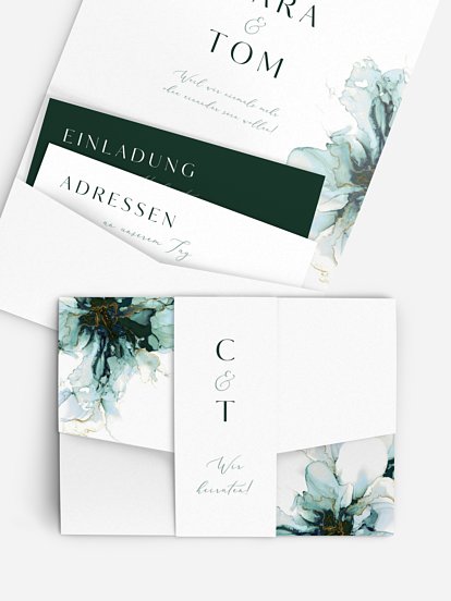 Hochzeitseinladung Marble Art