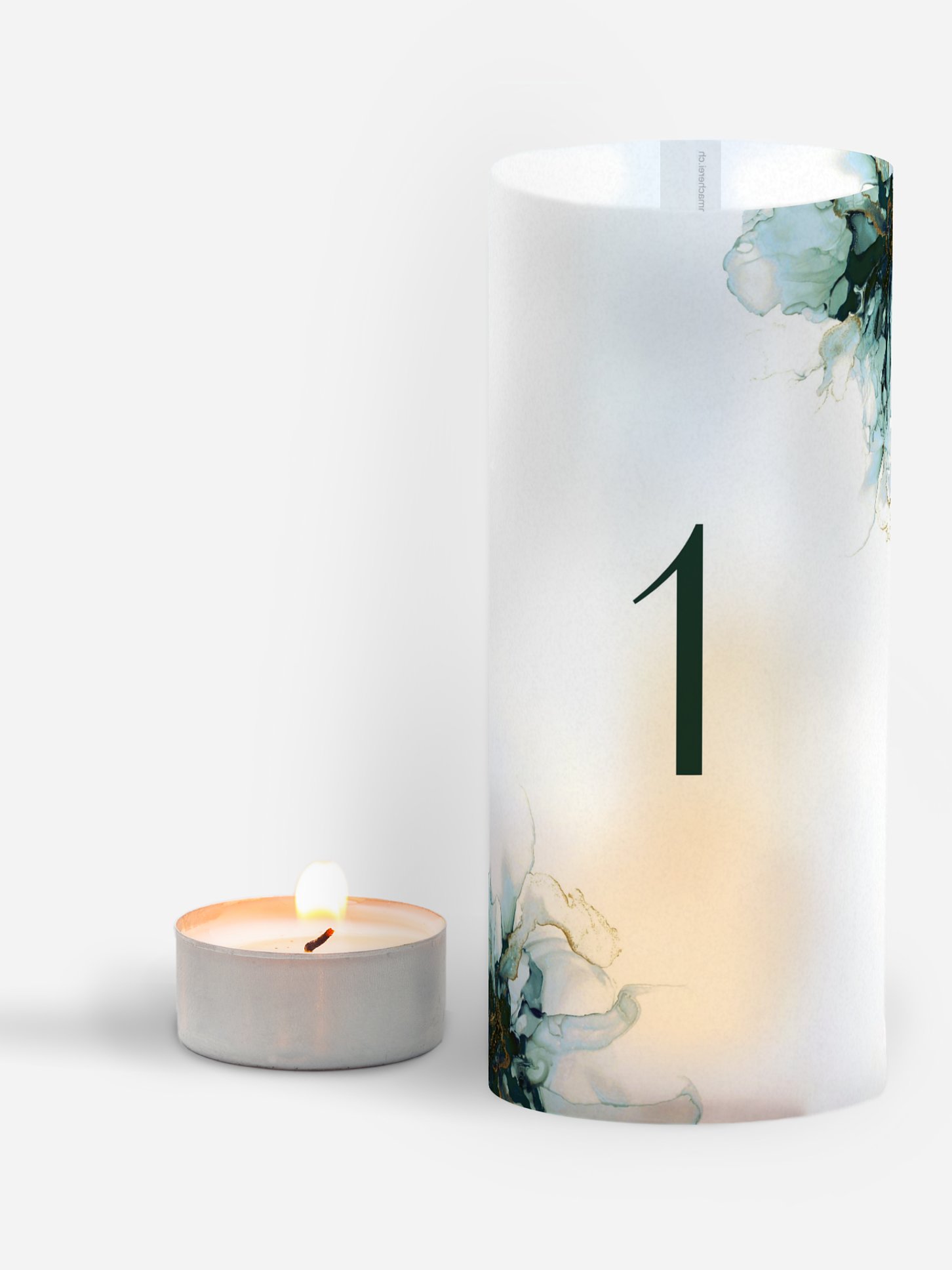 Tischnummer Marble Art