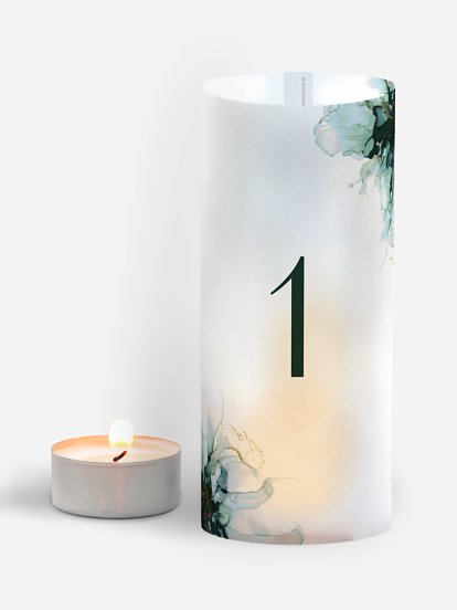 Tischnummer Marble Art