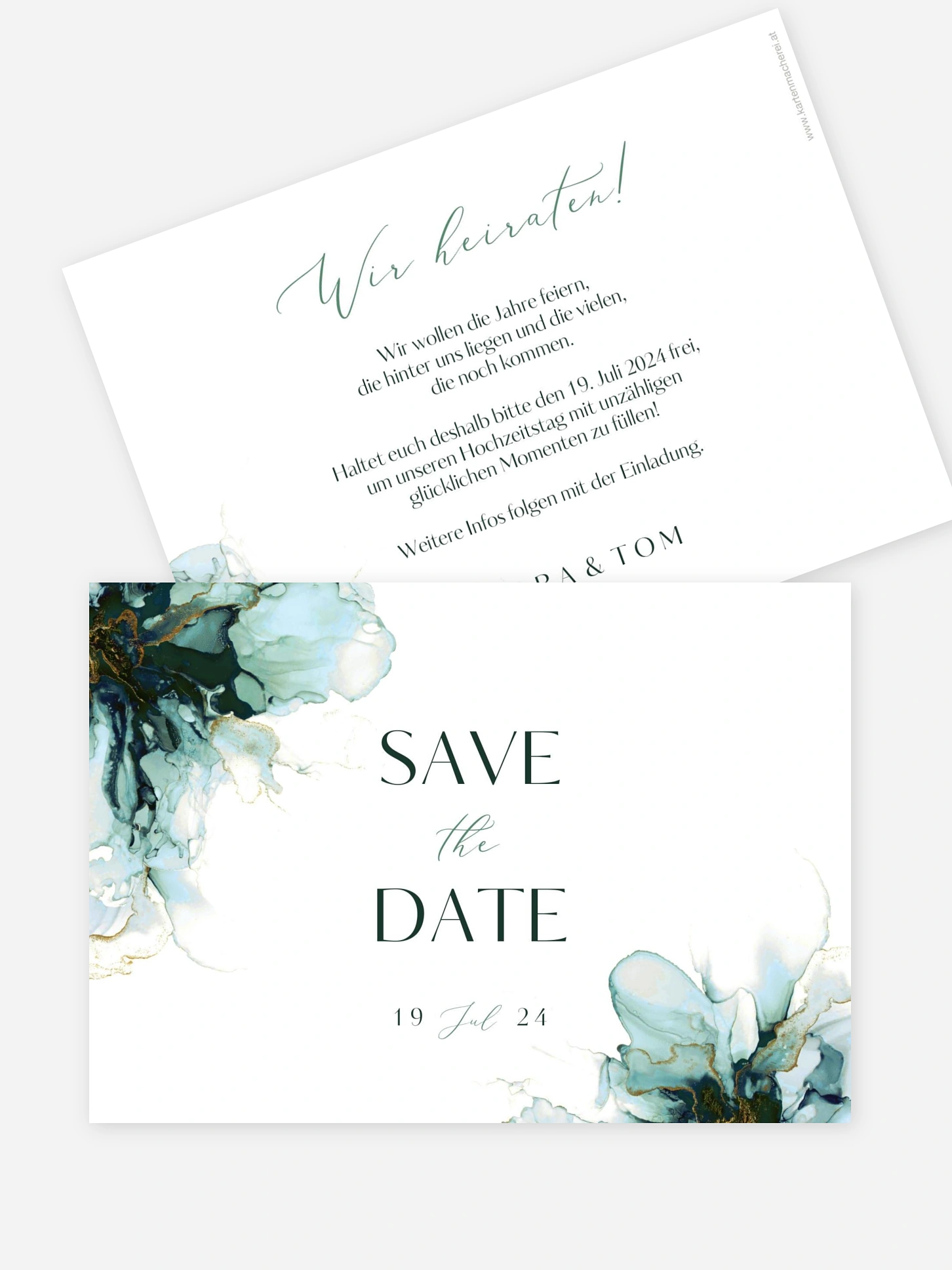 Save-the-Date Karte Marble Art