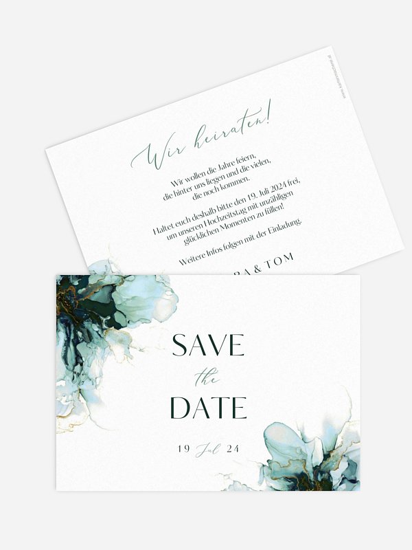 Save-the-Date Karte Marble Art