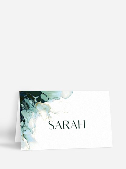 Tischkarte Hochzeit Marble Art