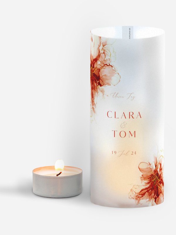 Windlichter Marble Art