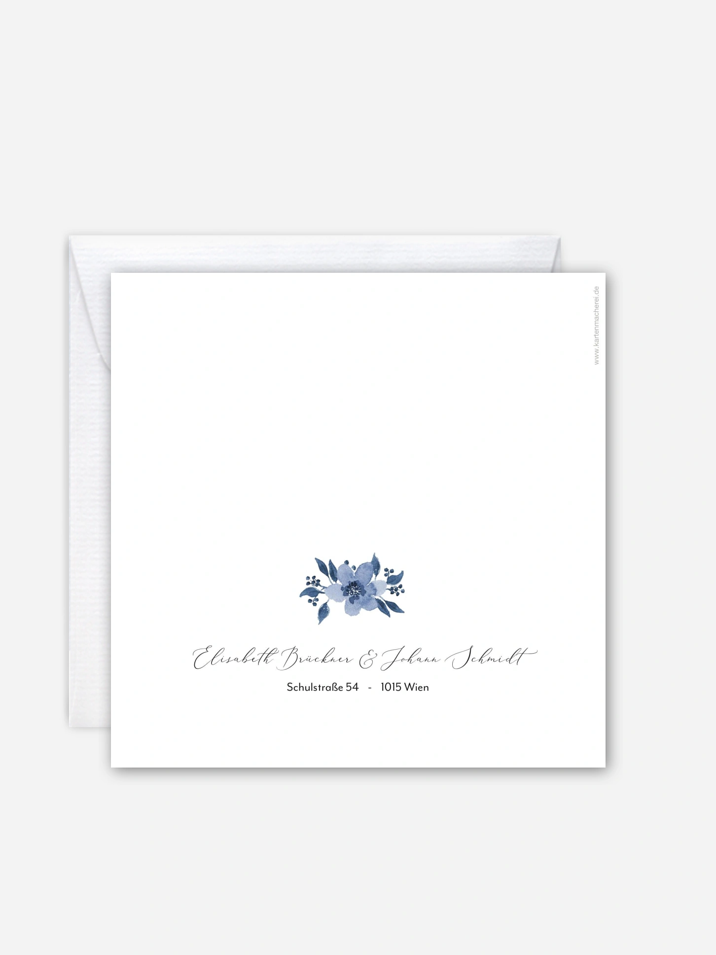 Hochzeitseinladung Blue Garden