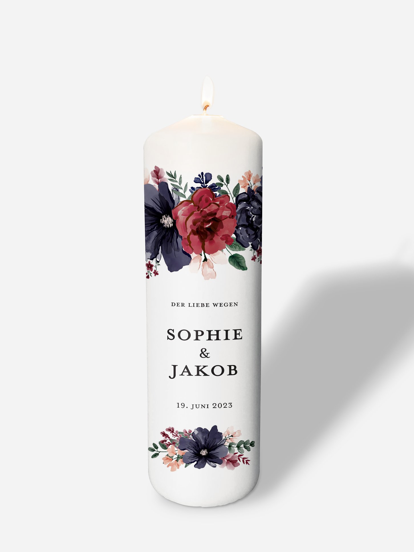 Hochzeitskerze Bouquet Frame