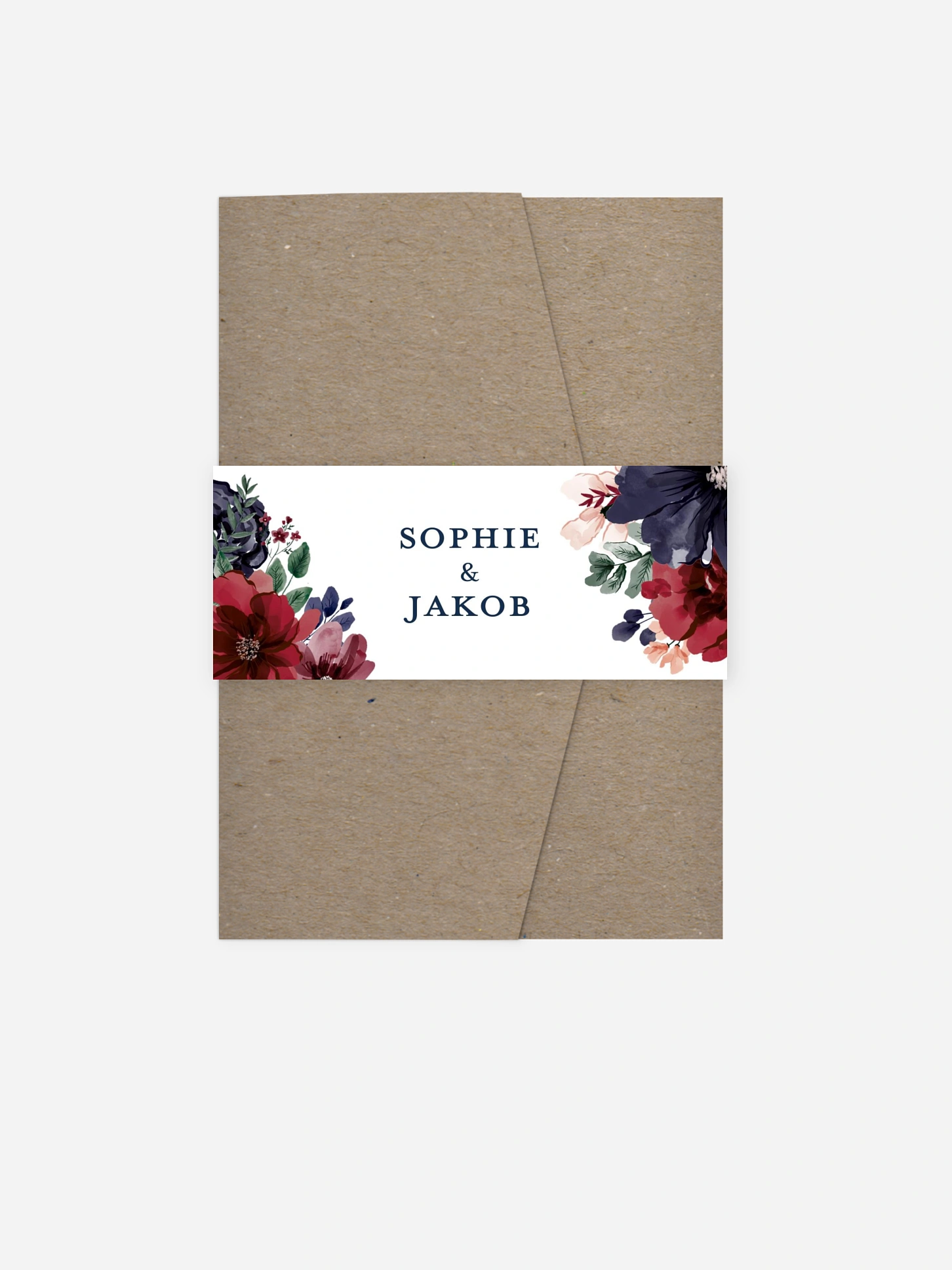 Hochzeitseinladung Bouquet Frame