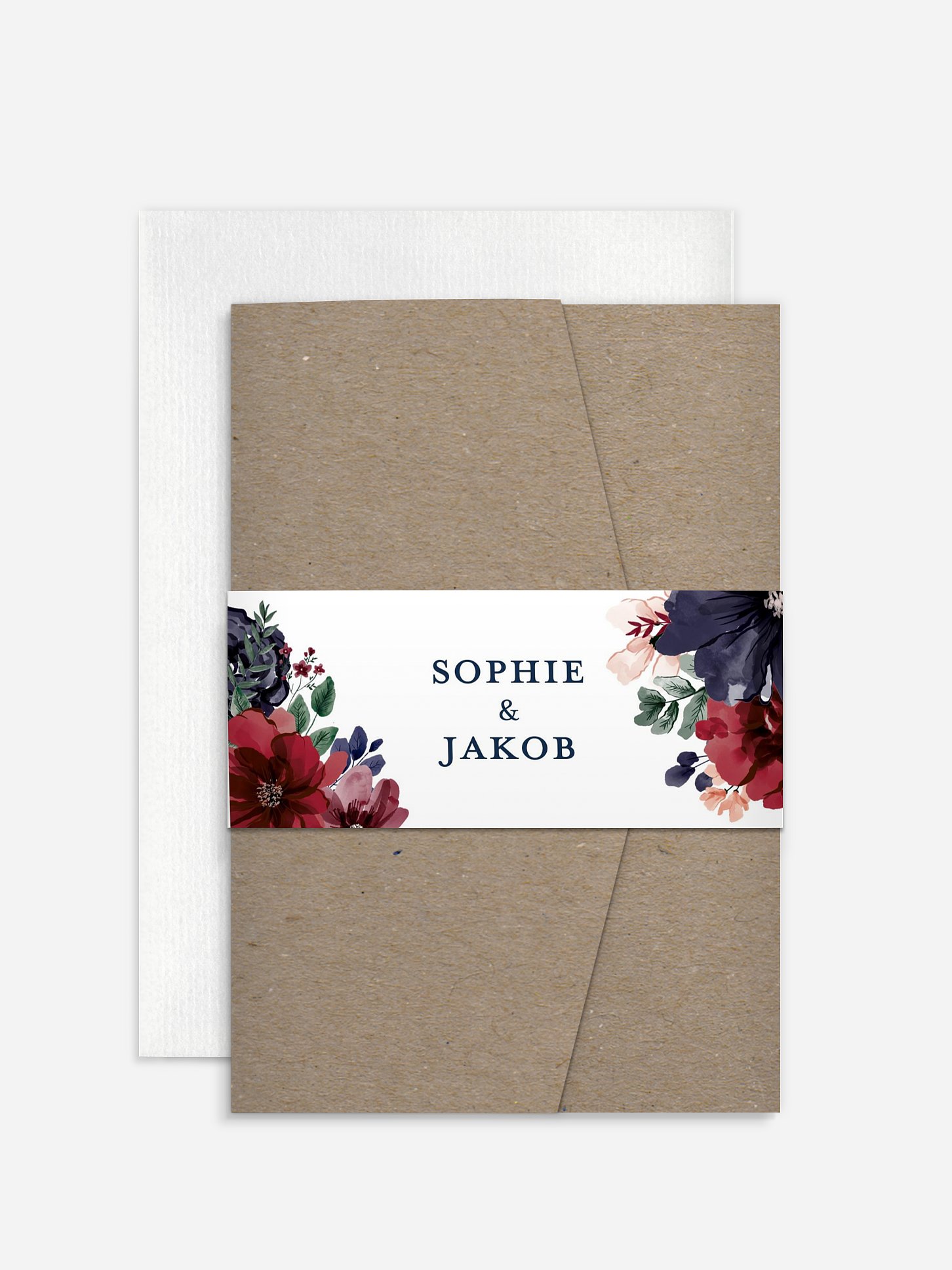 Hochzeitseinladung Bouquet Frame