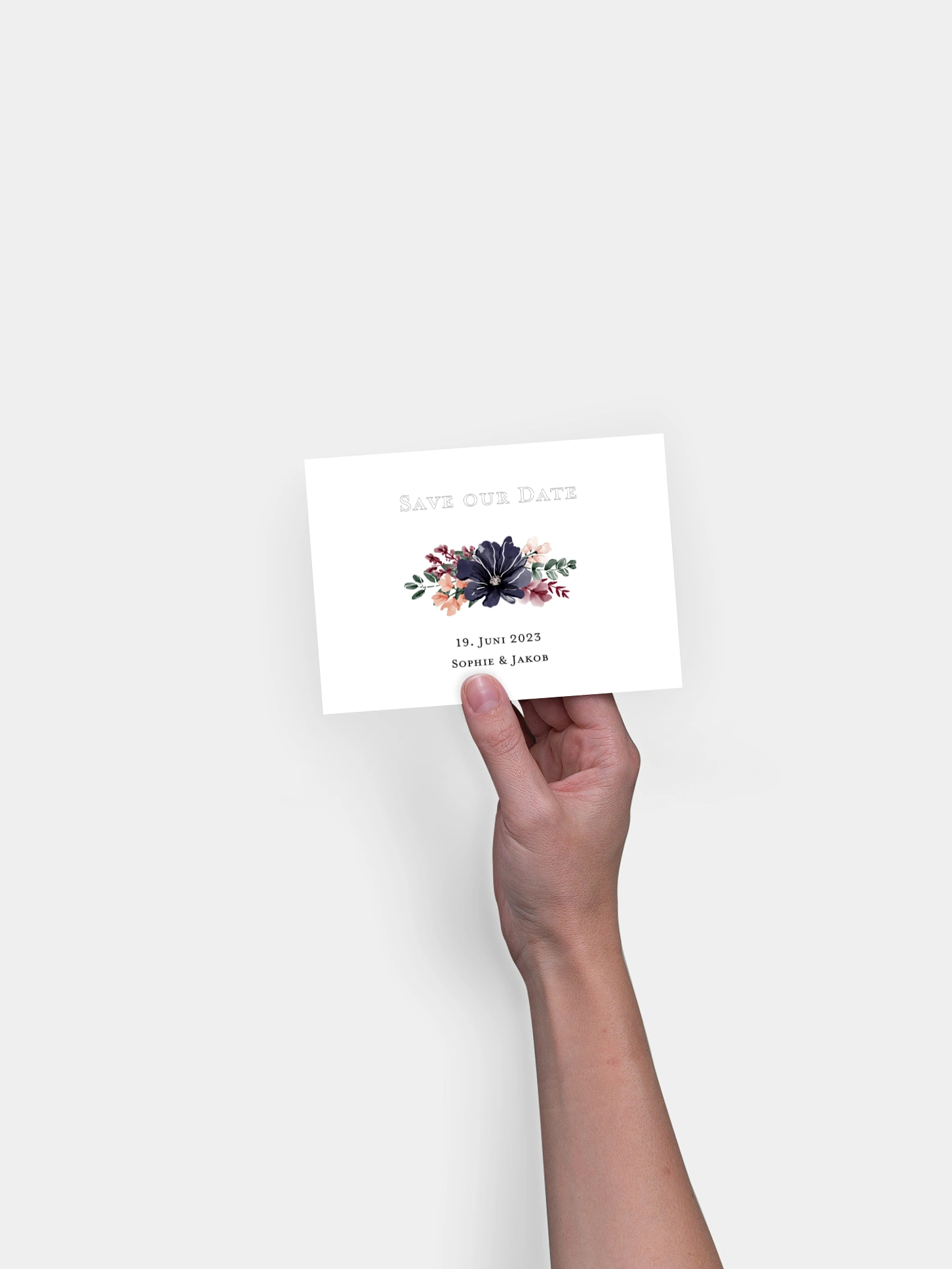 Save-the-Date Karte Bouquet Frame