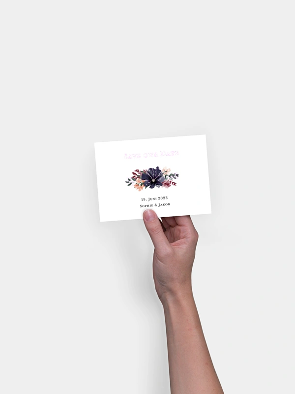 Save-the-Date Karte Bouquet Frame