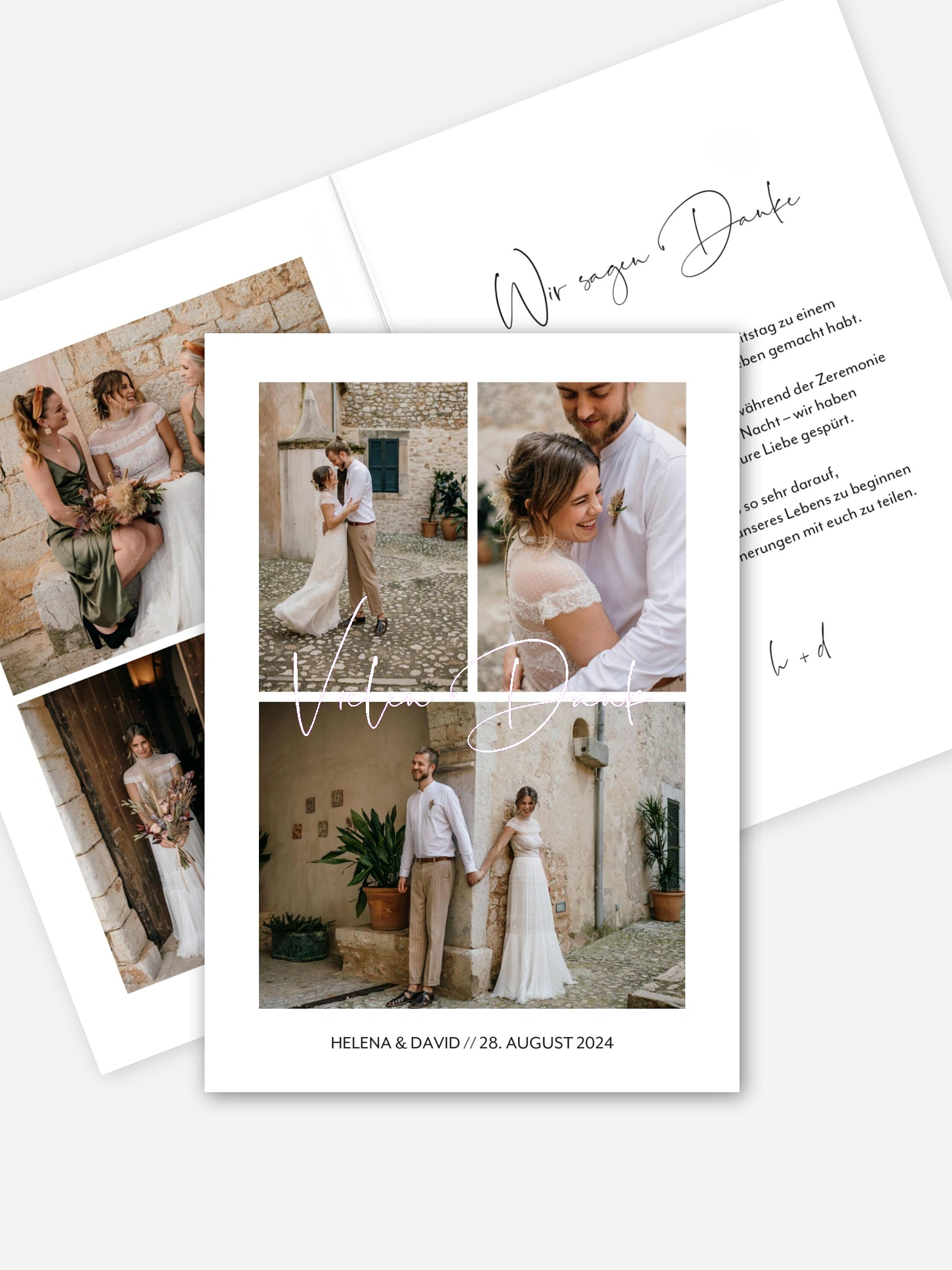 Dankeskarte Hochzeit Goldene Zeiten