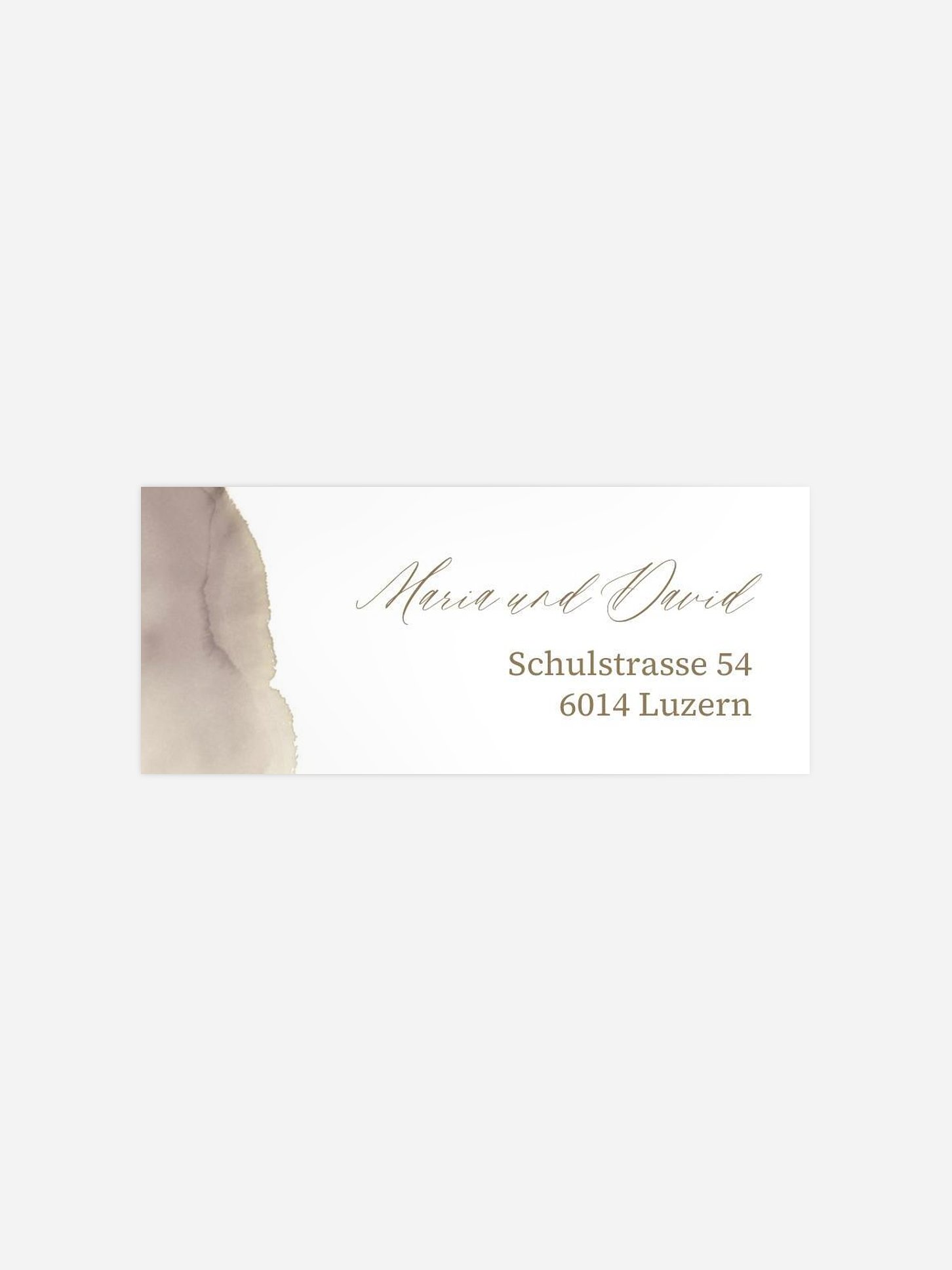 Absenderaufkleber Hochzeit Typo Love