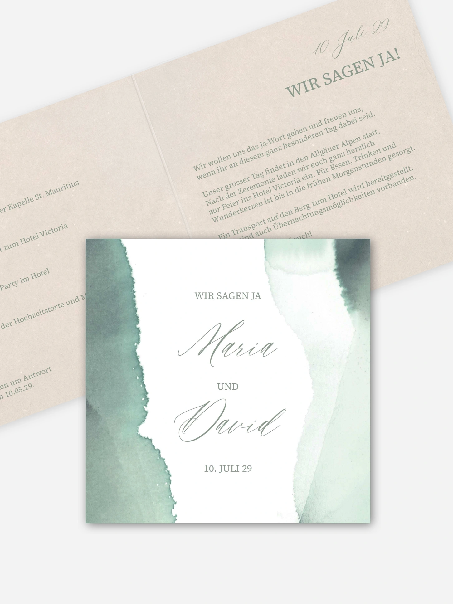 Hochzeitseinladung Typo Love