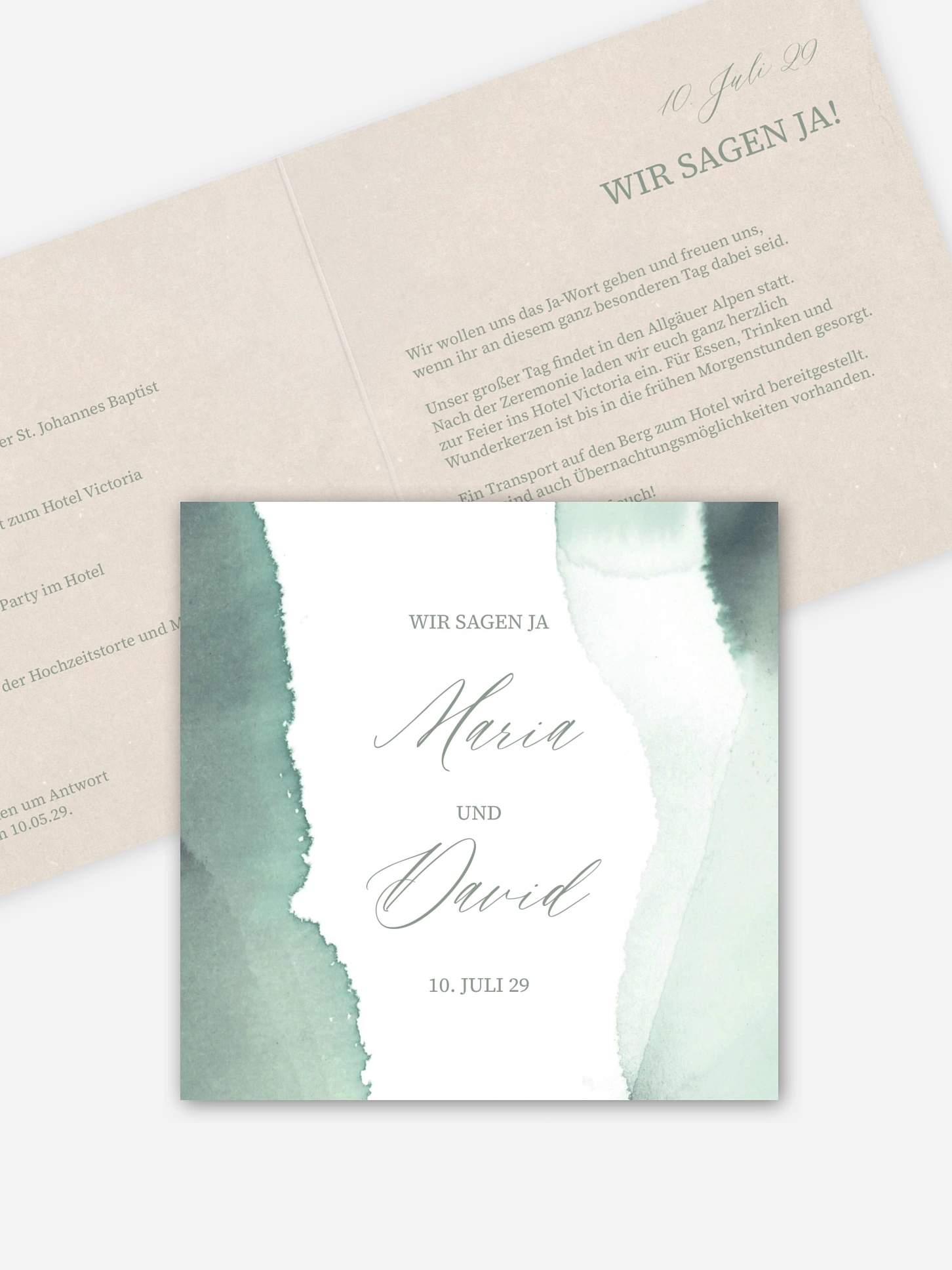 Hochzeitseinladung Typo Love