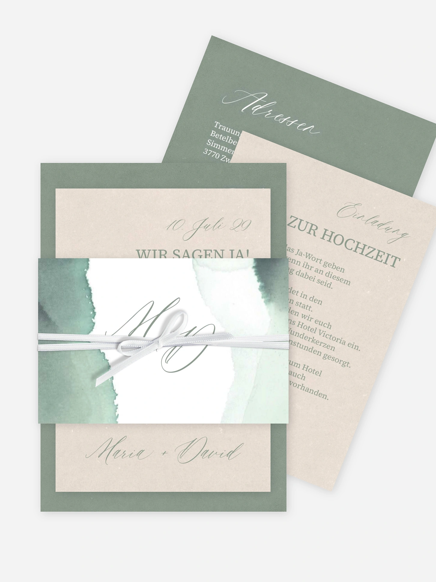 Hochzeitseinladung Typo Love