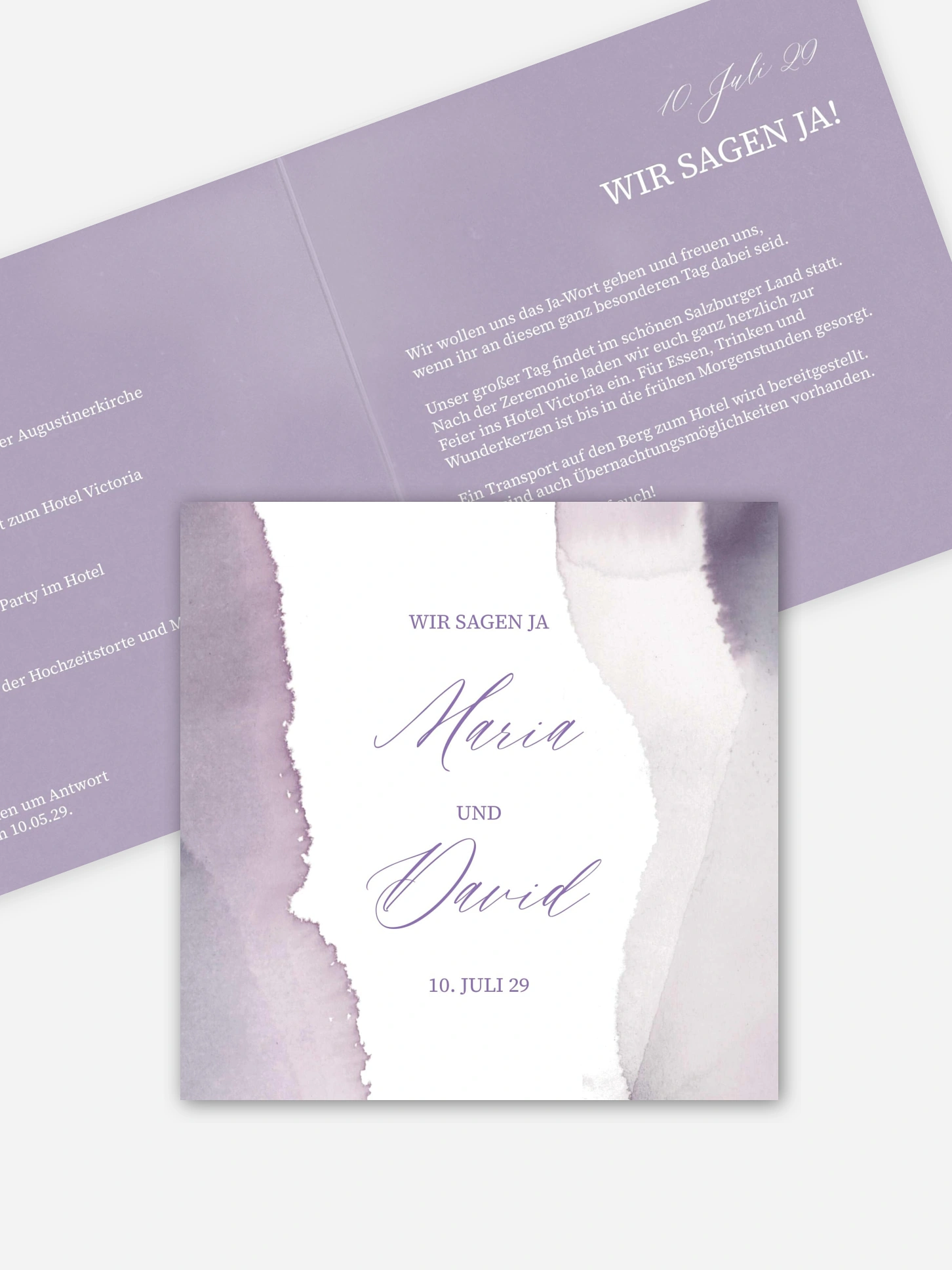 Hochzeitseinladung Typo Love