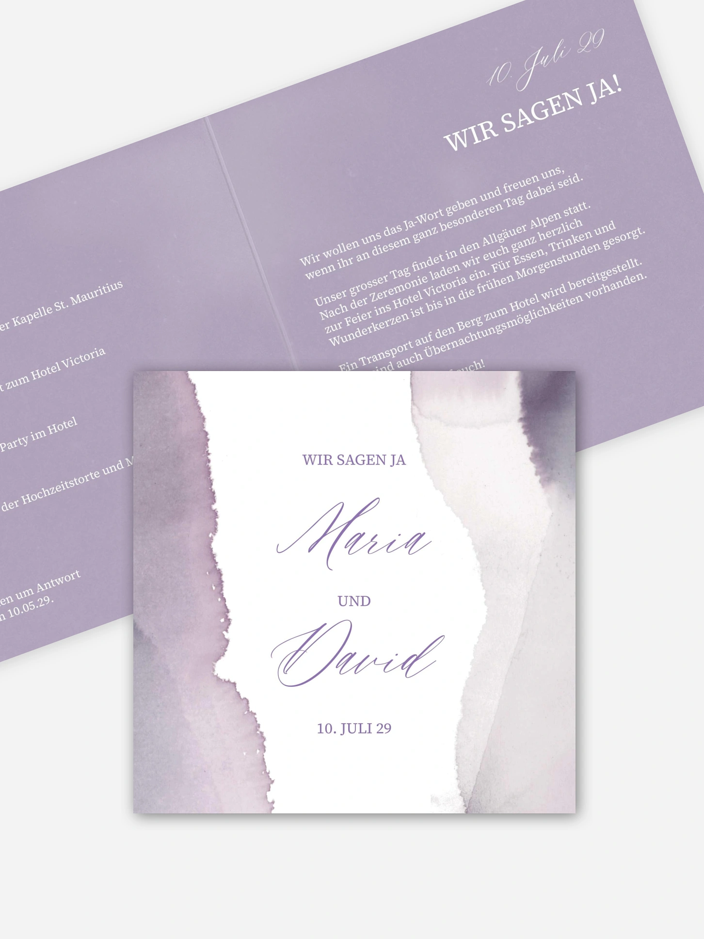 Hochzeitseinladung Typo Love