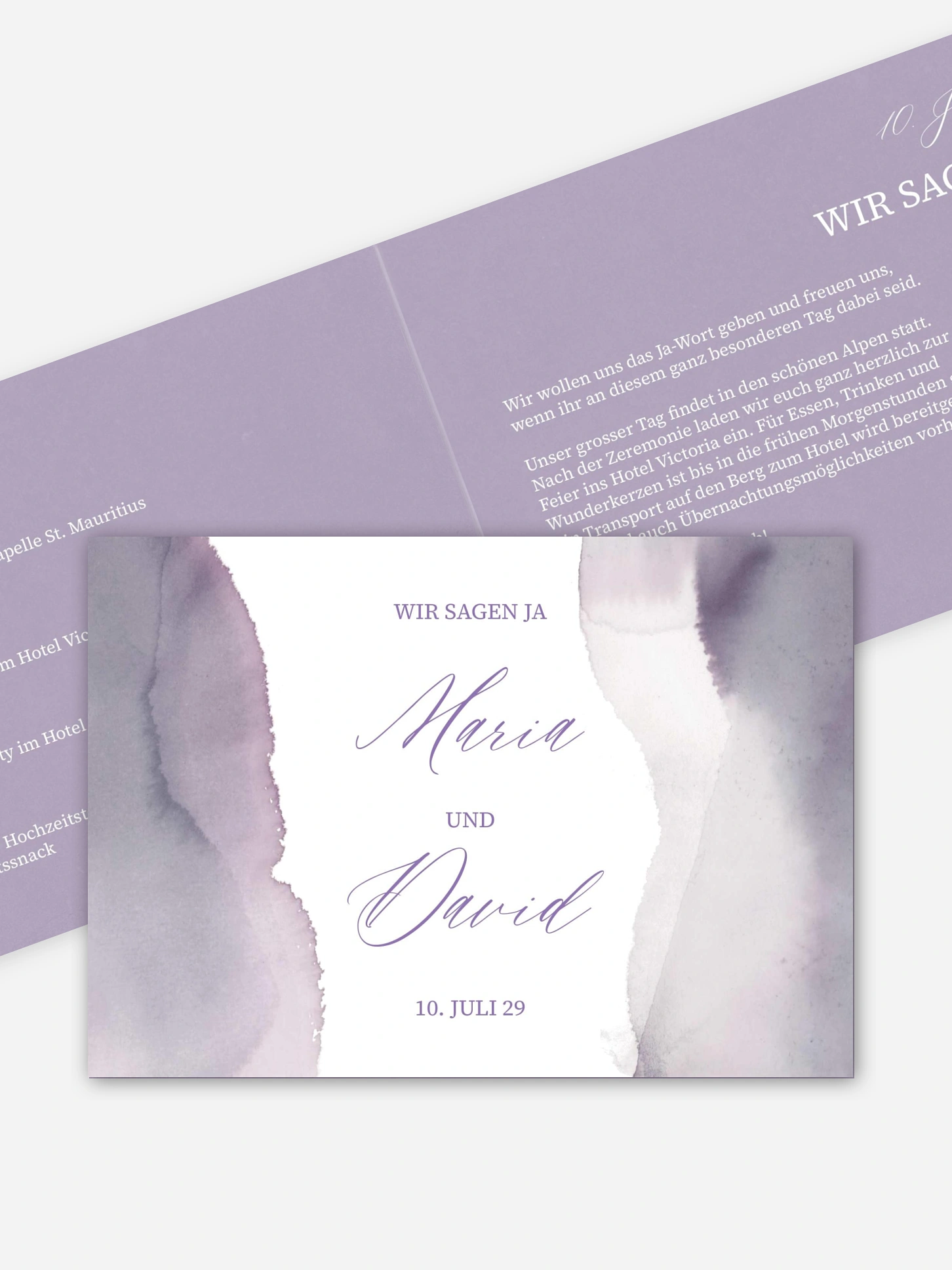 Hochzeitseinladung Typo Love
