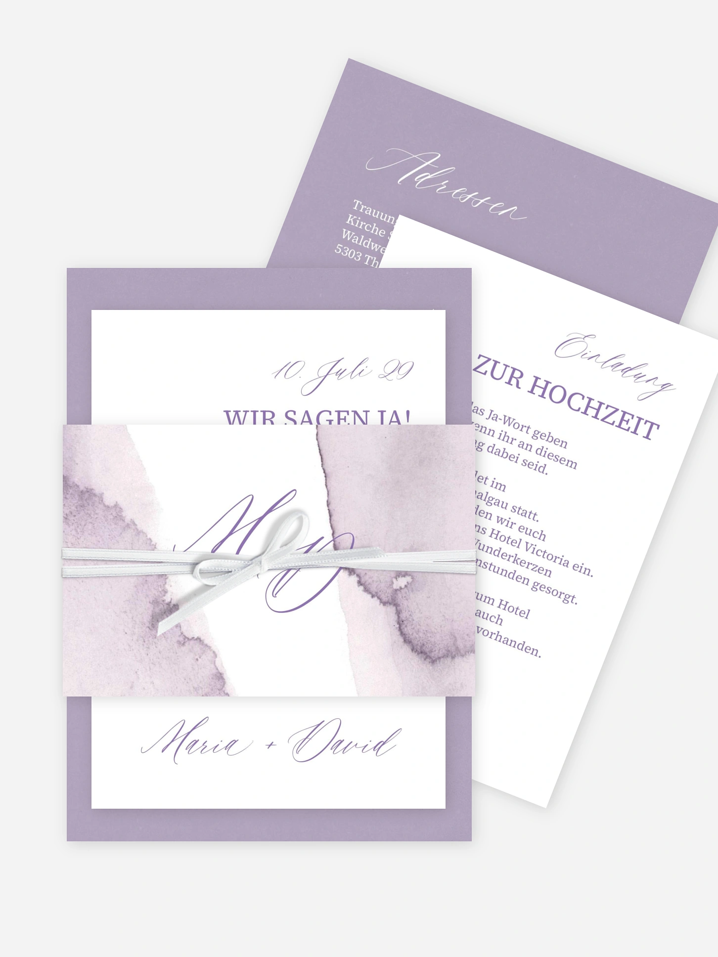 Hochzeitseinladung Typo Love