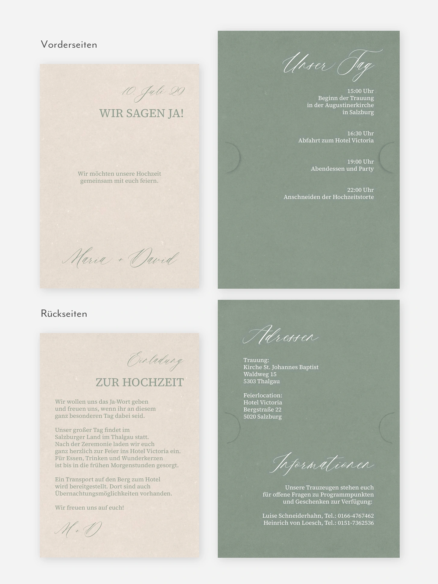 Hochzeitseinladung Typo Love