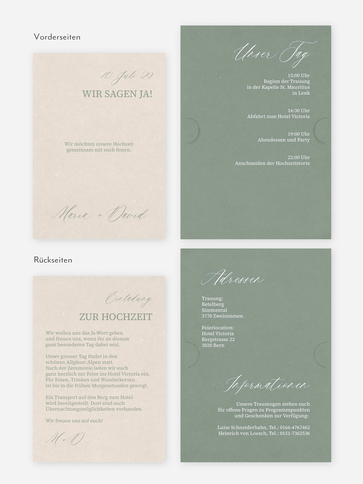 Hochzeitseinladung Typo Love