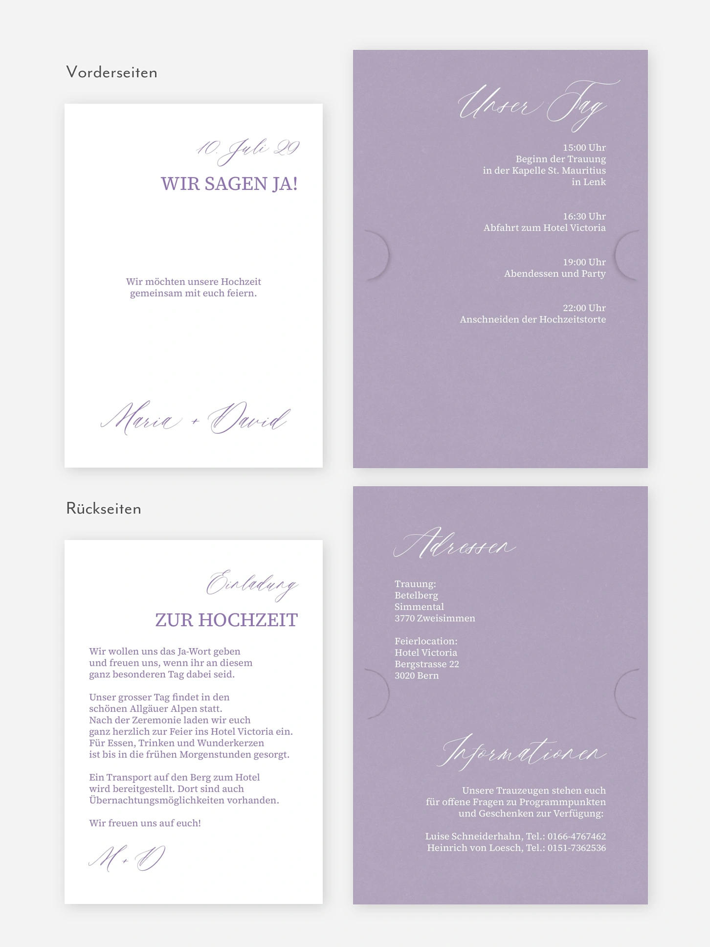 Hochzeitseinladung Typo Love