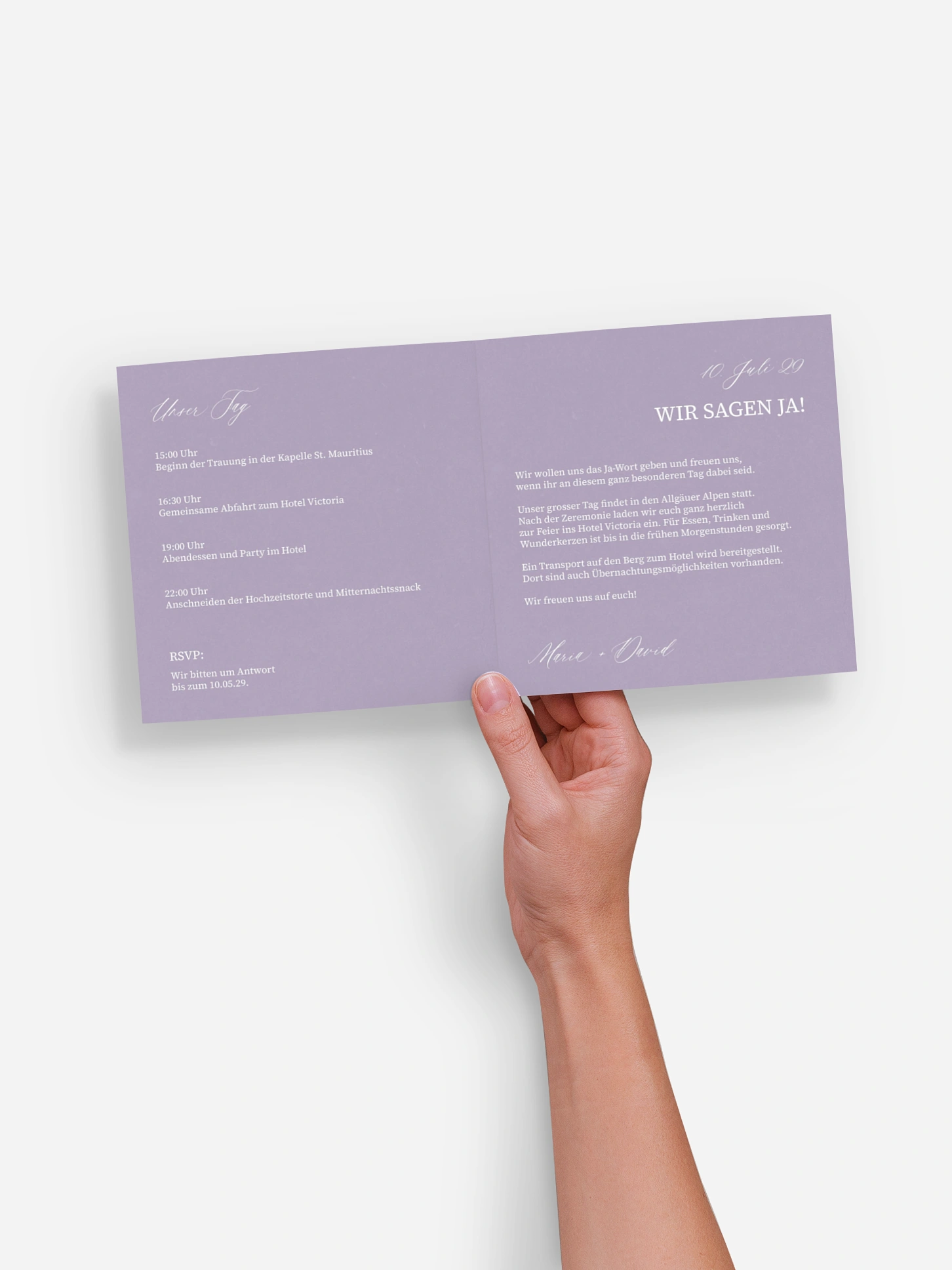 Hochzeitseinladung Typo Love