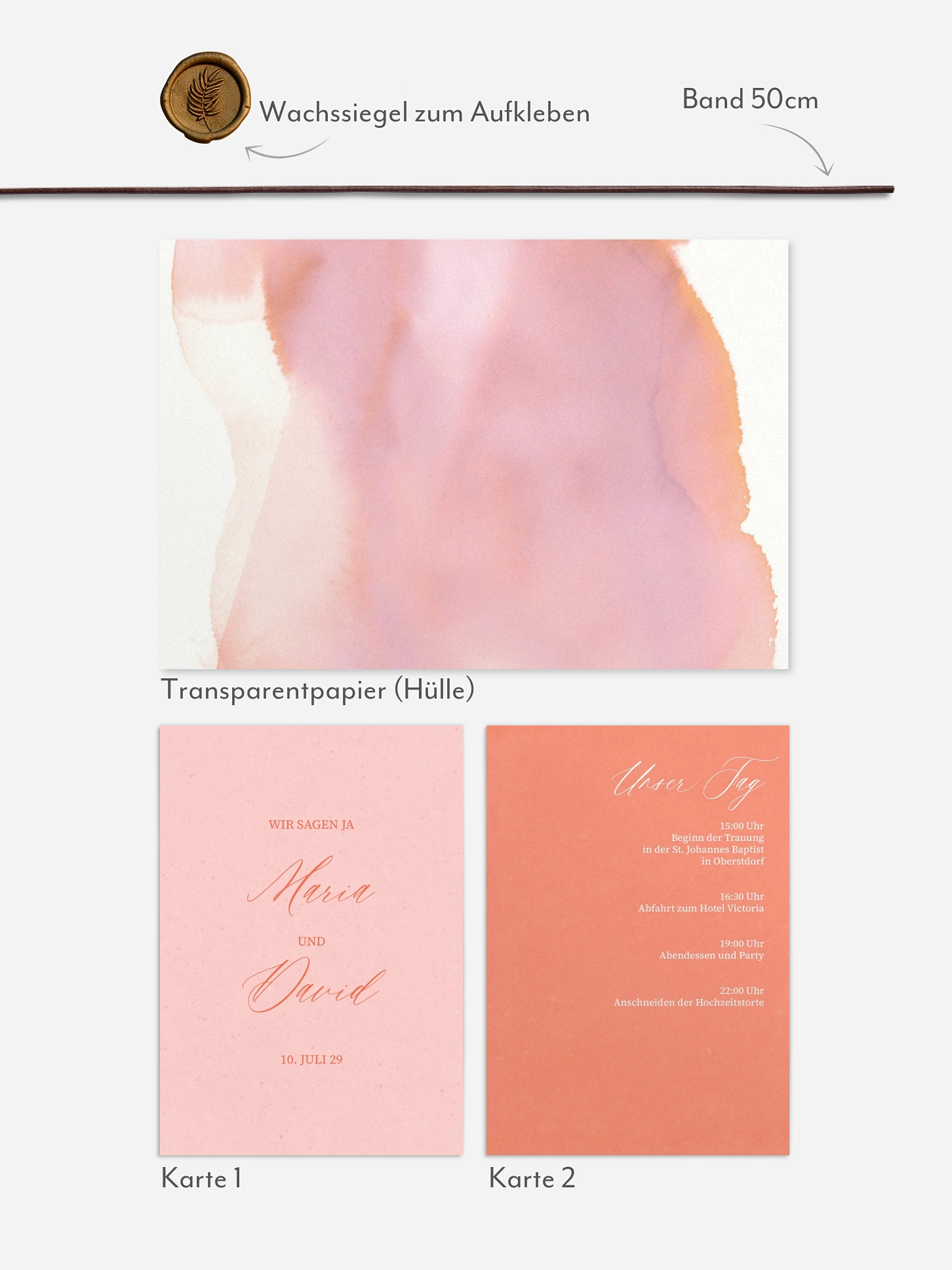 Hochzeitseinladung Typo Love