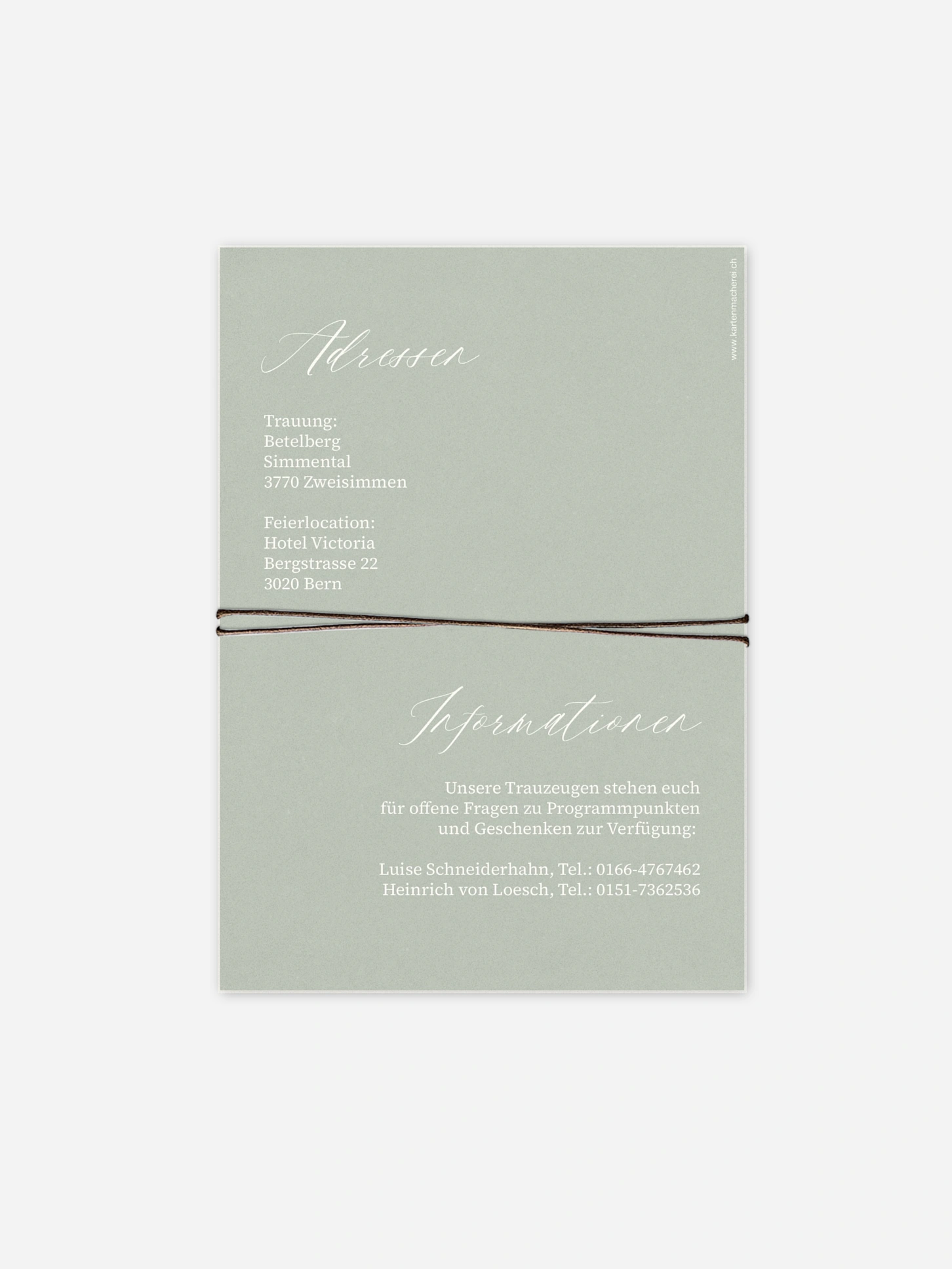 Hochzeitseinladung Typo Love