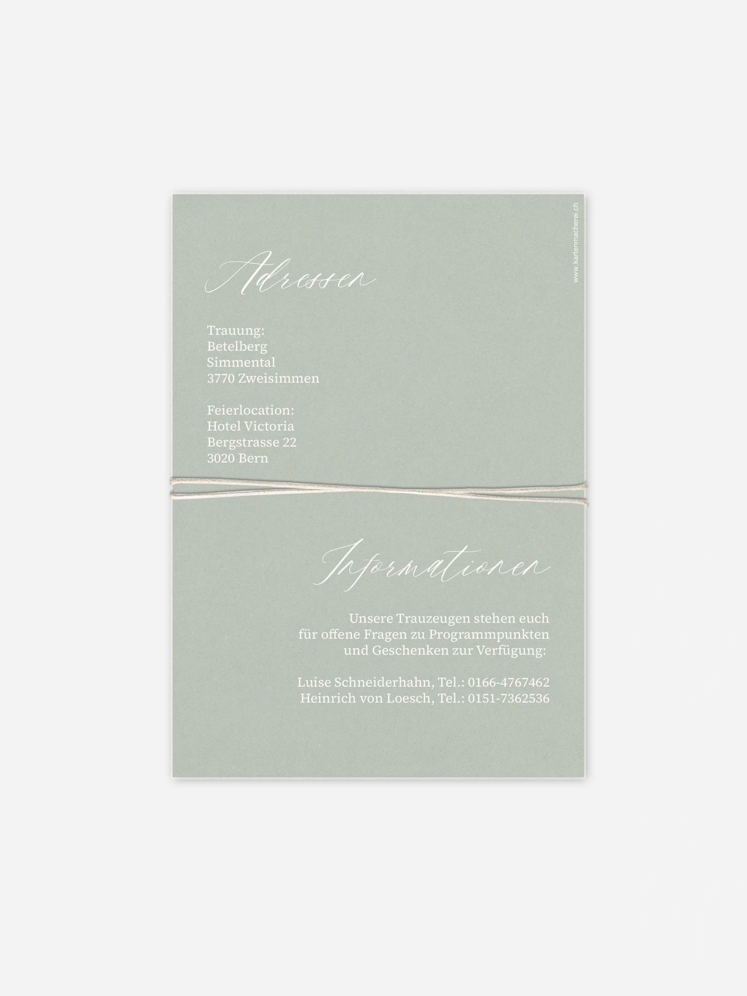 Hochzeitseinladung Typo Love