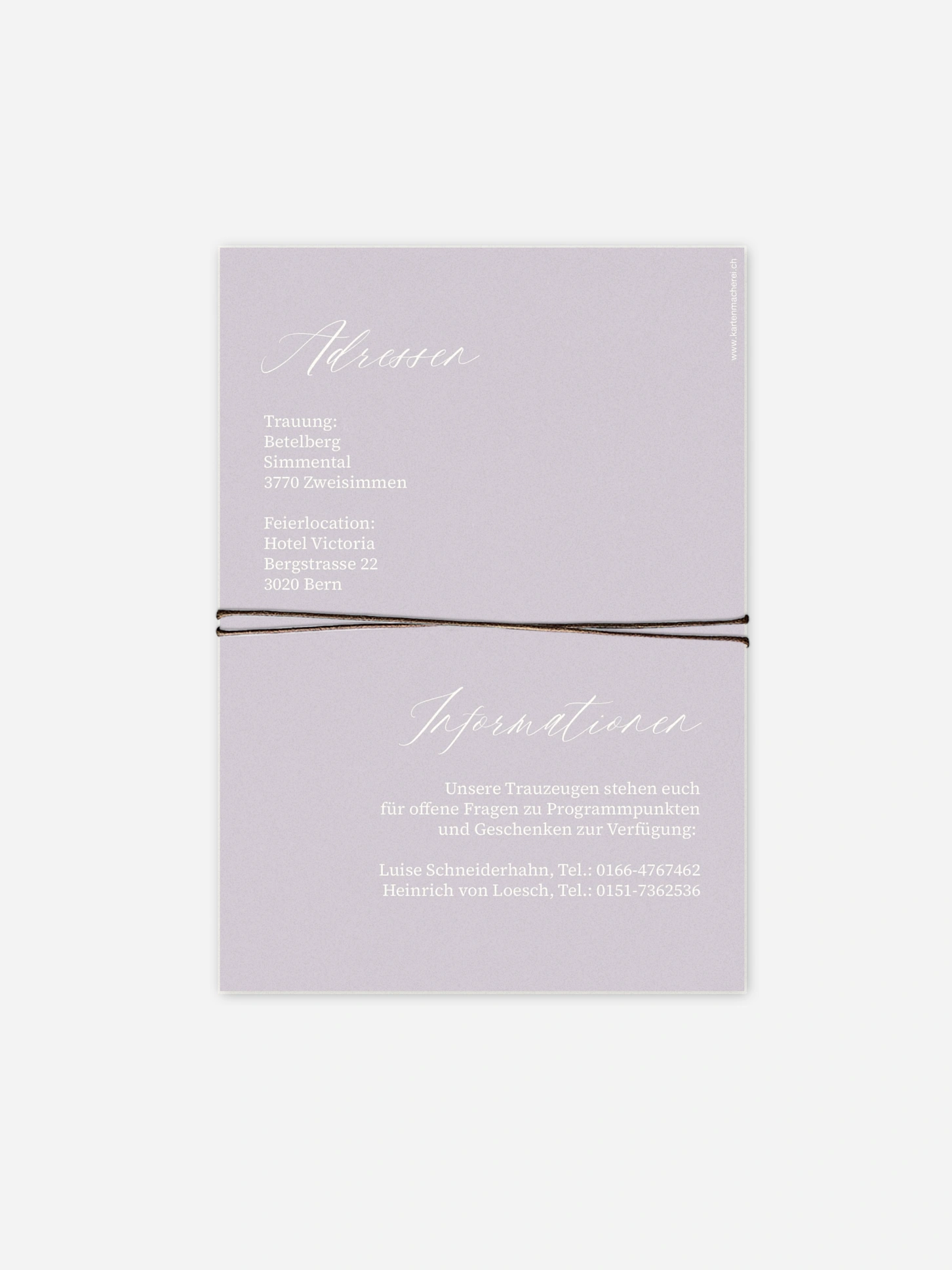 Hochzeitseinladung Typo Love