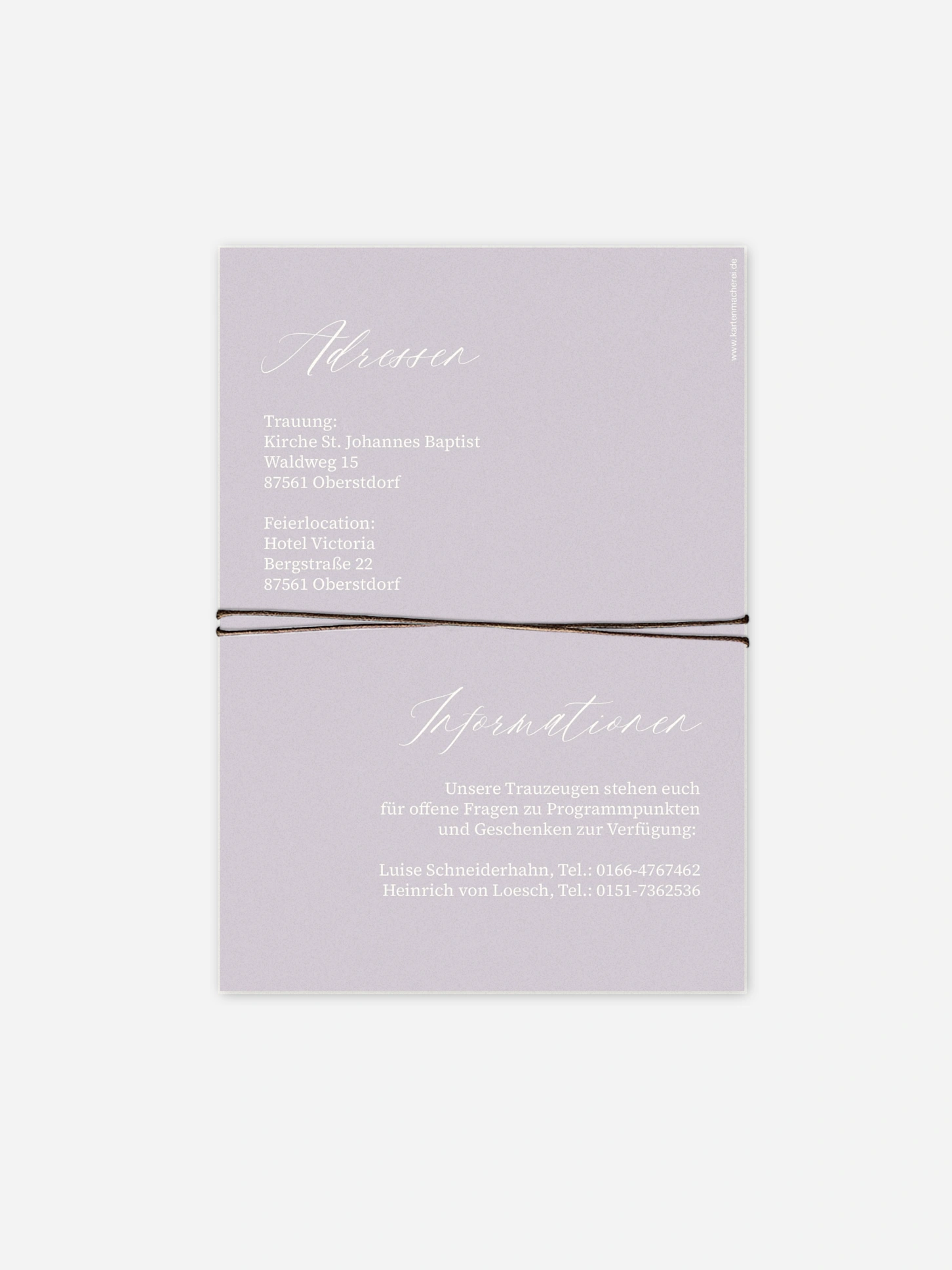 Hochzeitseinladung Typo Love