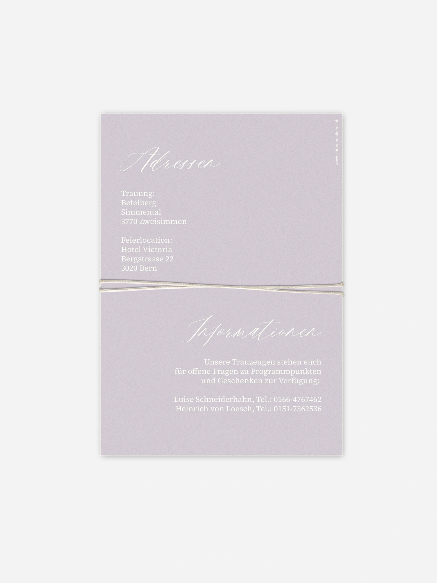 Hochzeitseinladung Typo Love
